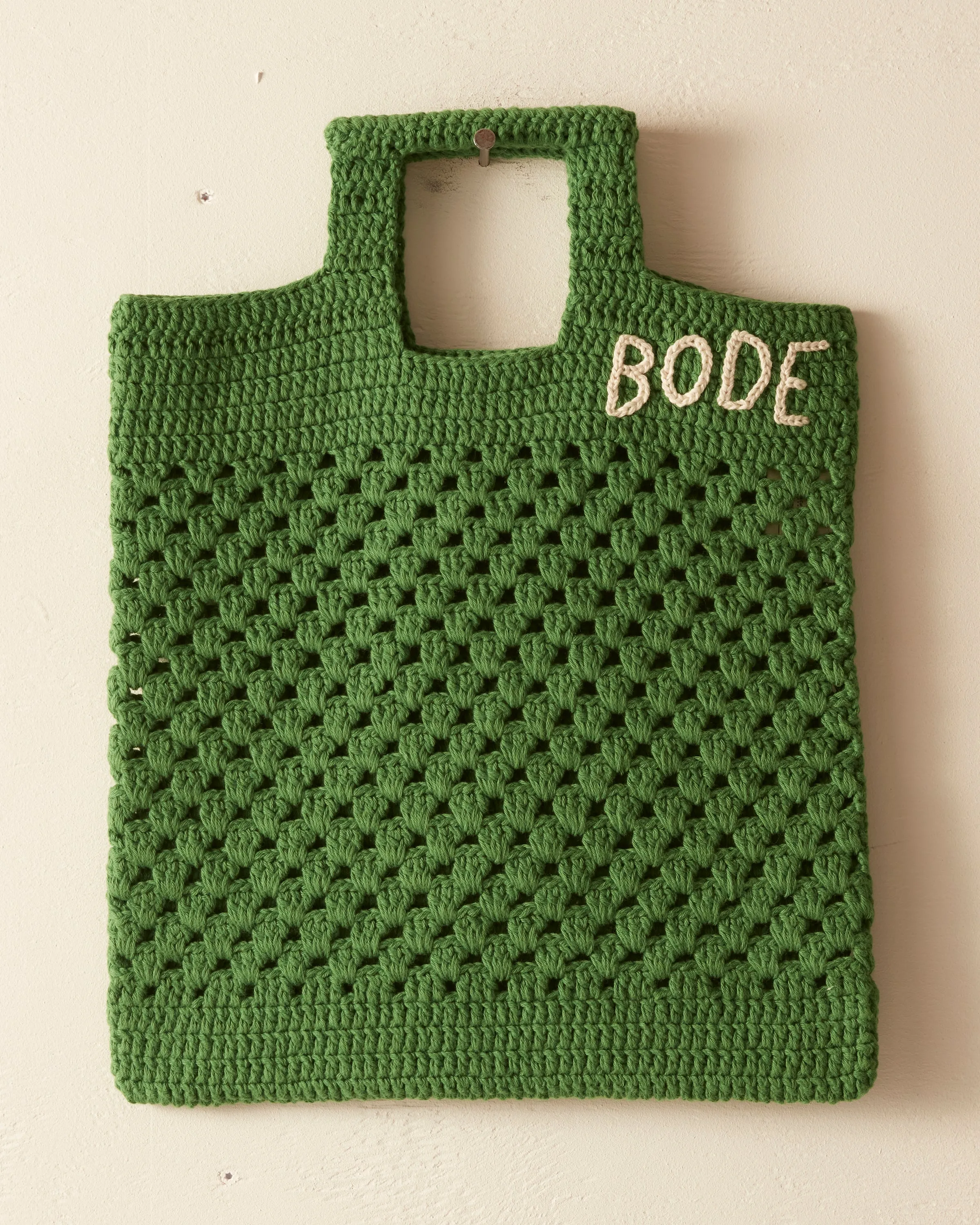 Crochet Tote - Green sold by BODE