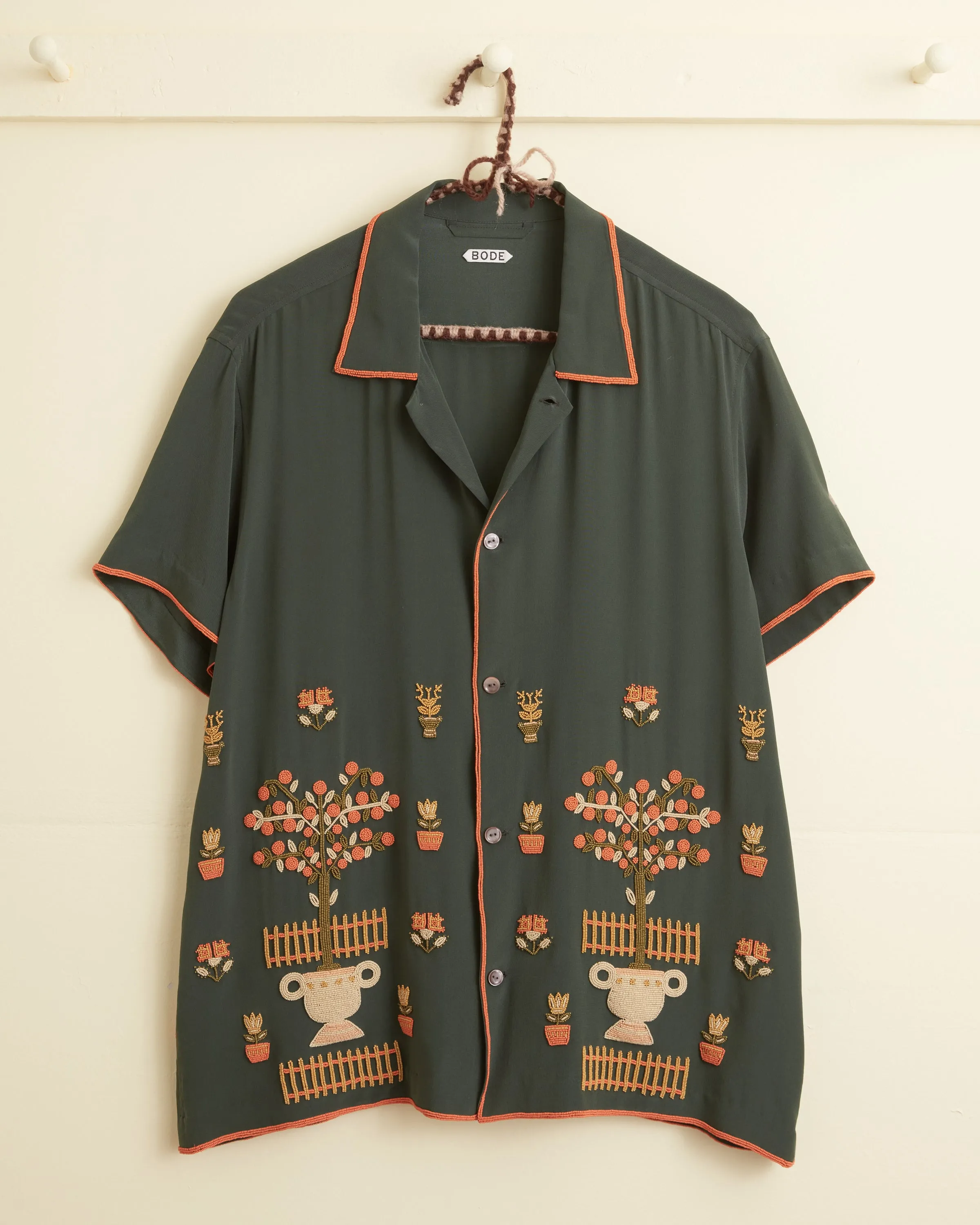 Beaded Paddock Sampler Short Sleeve Shirt sold by BODE product image thumbnail 4
