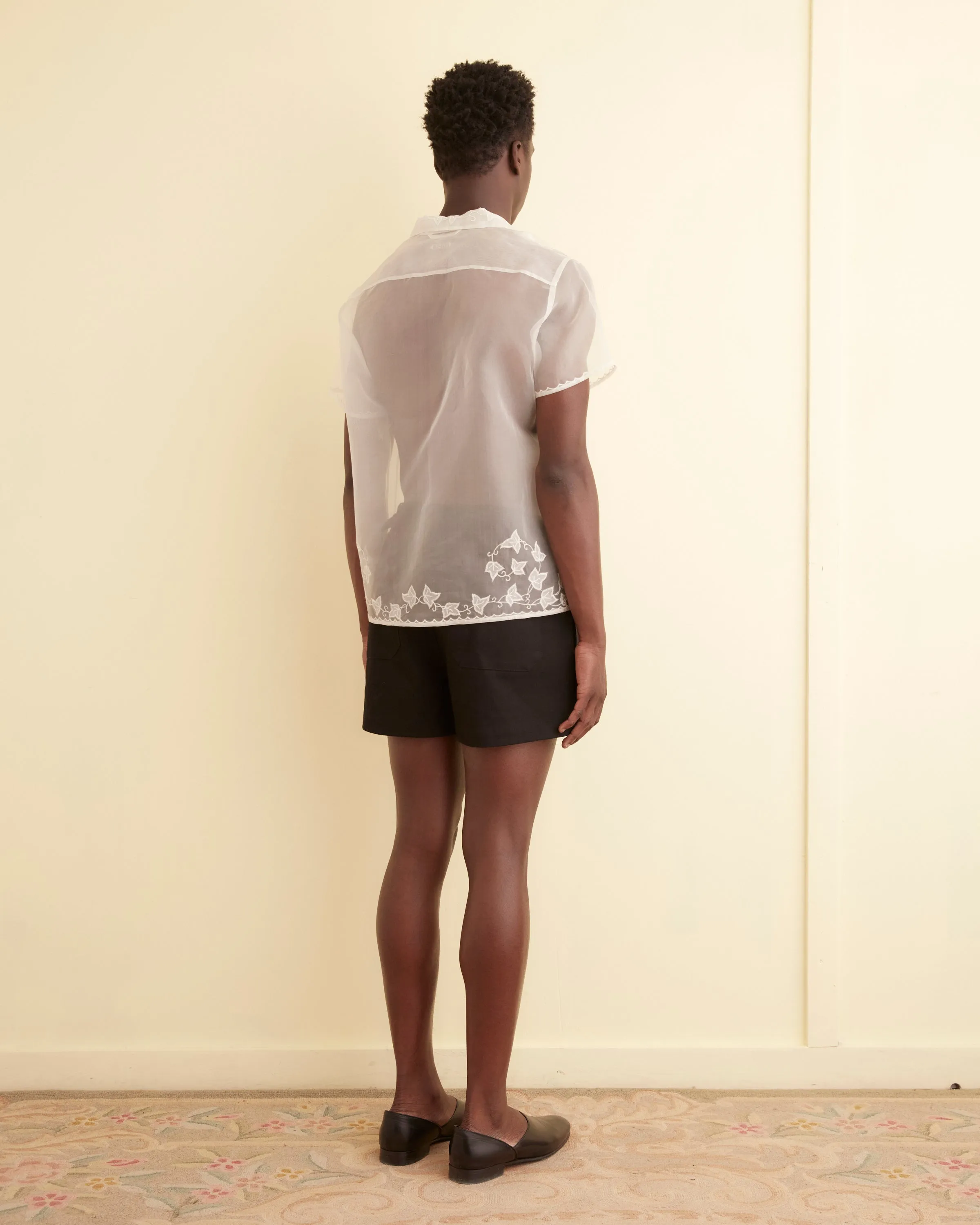 Ivy Appliqué Short Sleeve Shirt sold by BODE product image thumbnail 3