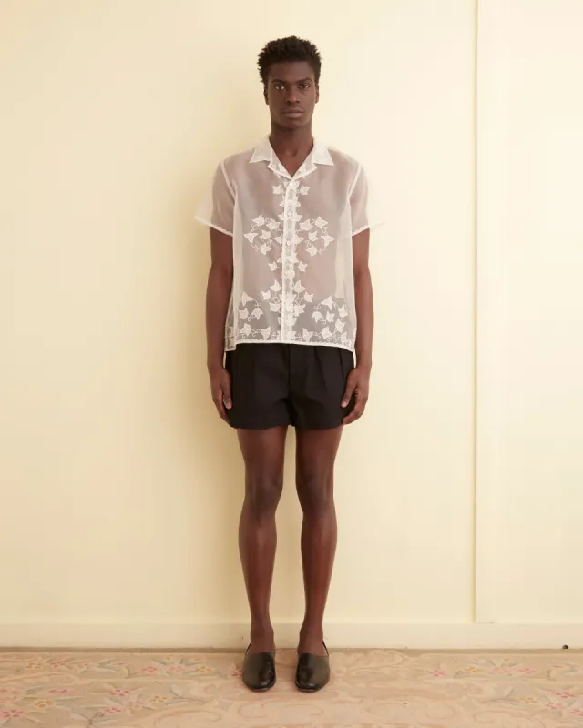 Ivy Appliqué Short Sleeve Shirt sold by BODE