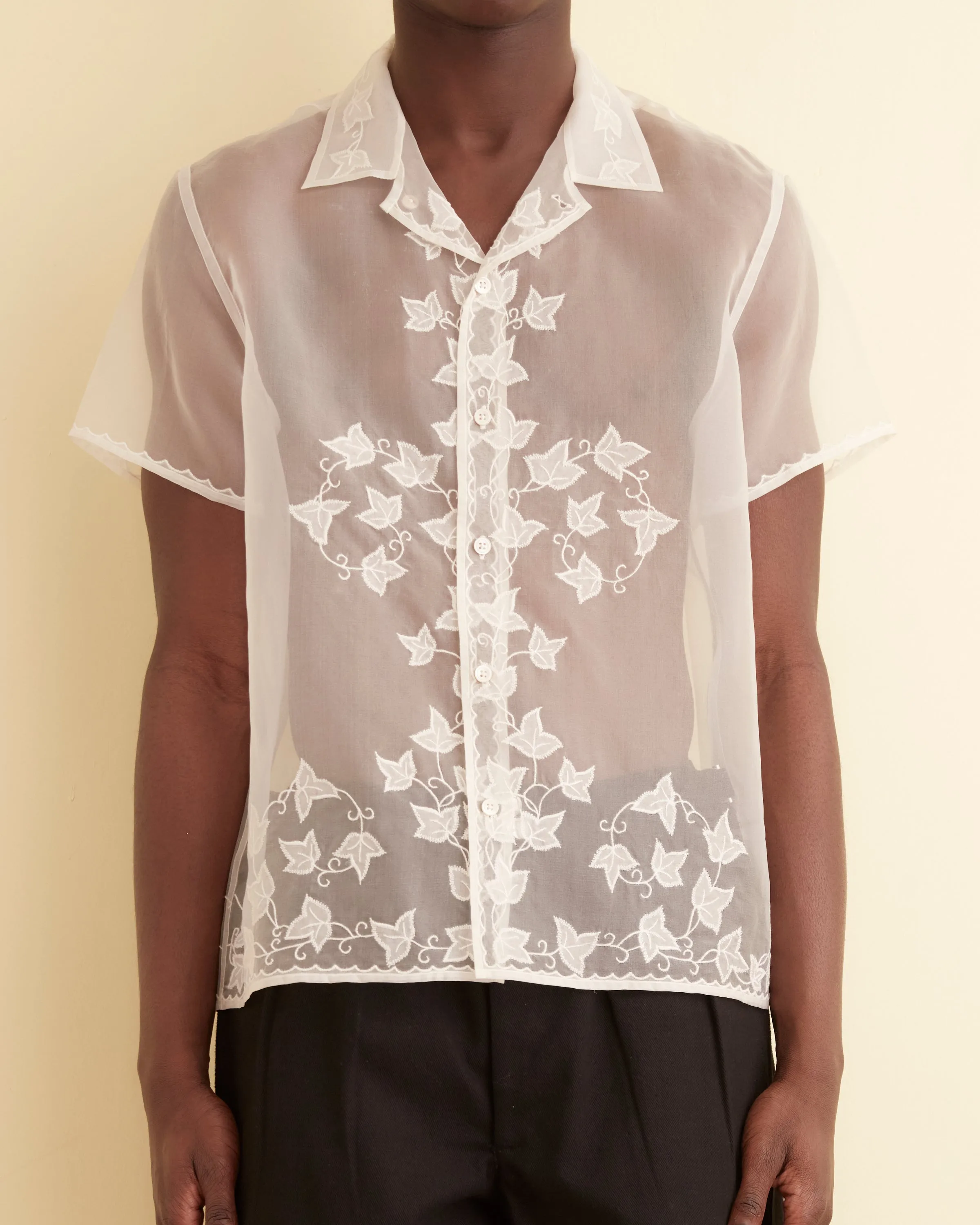 Ivy Appliqué Short Sleeve Shirt sold by BODE product image thumbnail 2