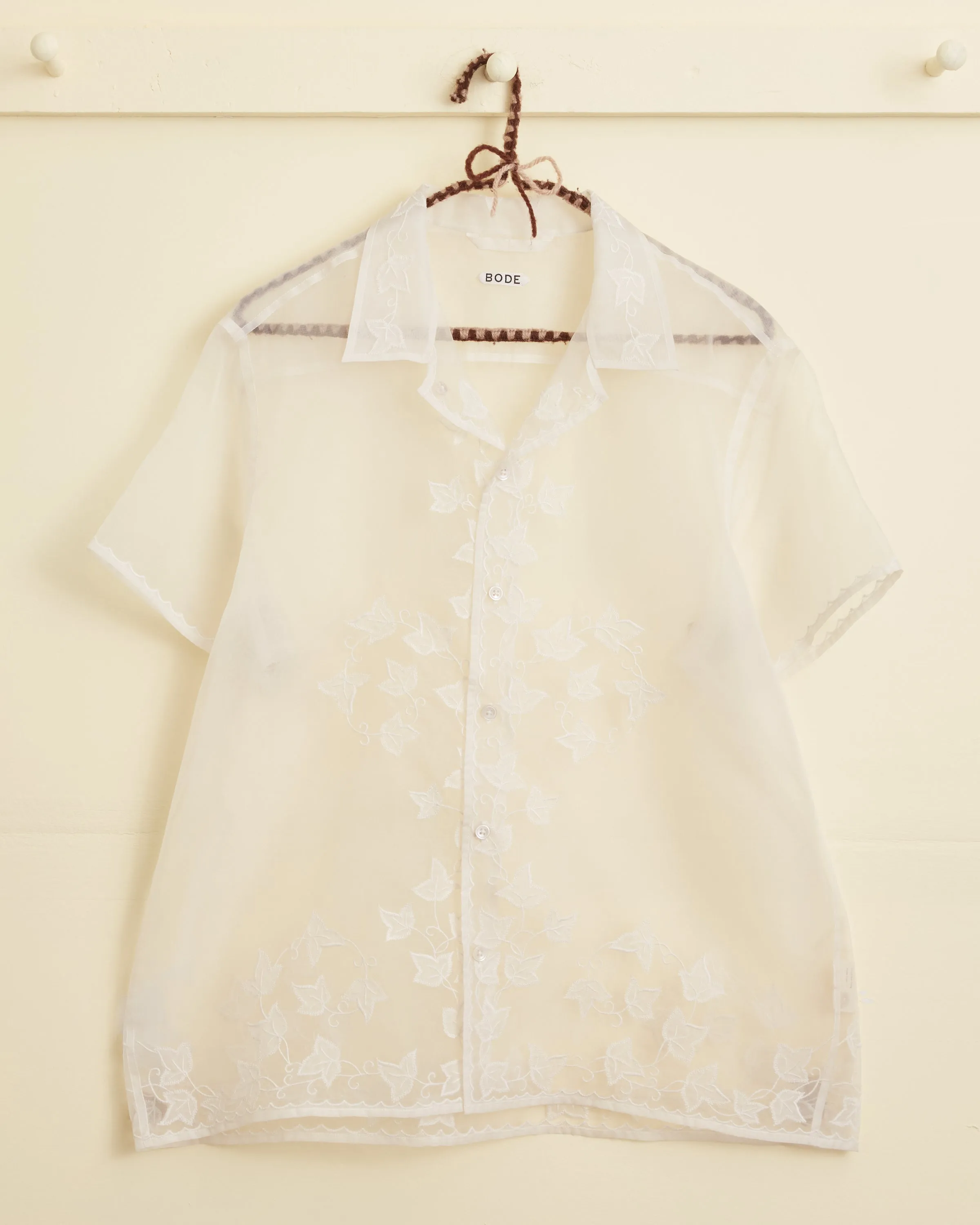 Ivy Appliqué Short Sleeve Shirt sold by BODE product image thumbnail 4