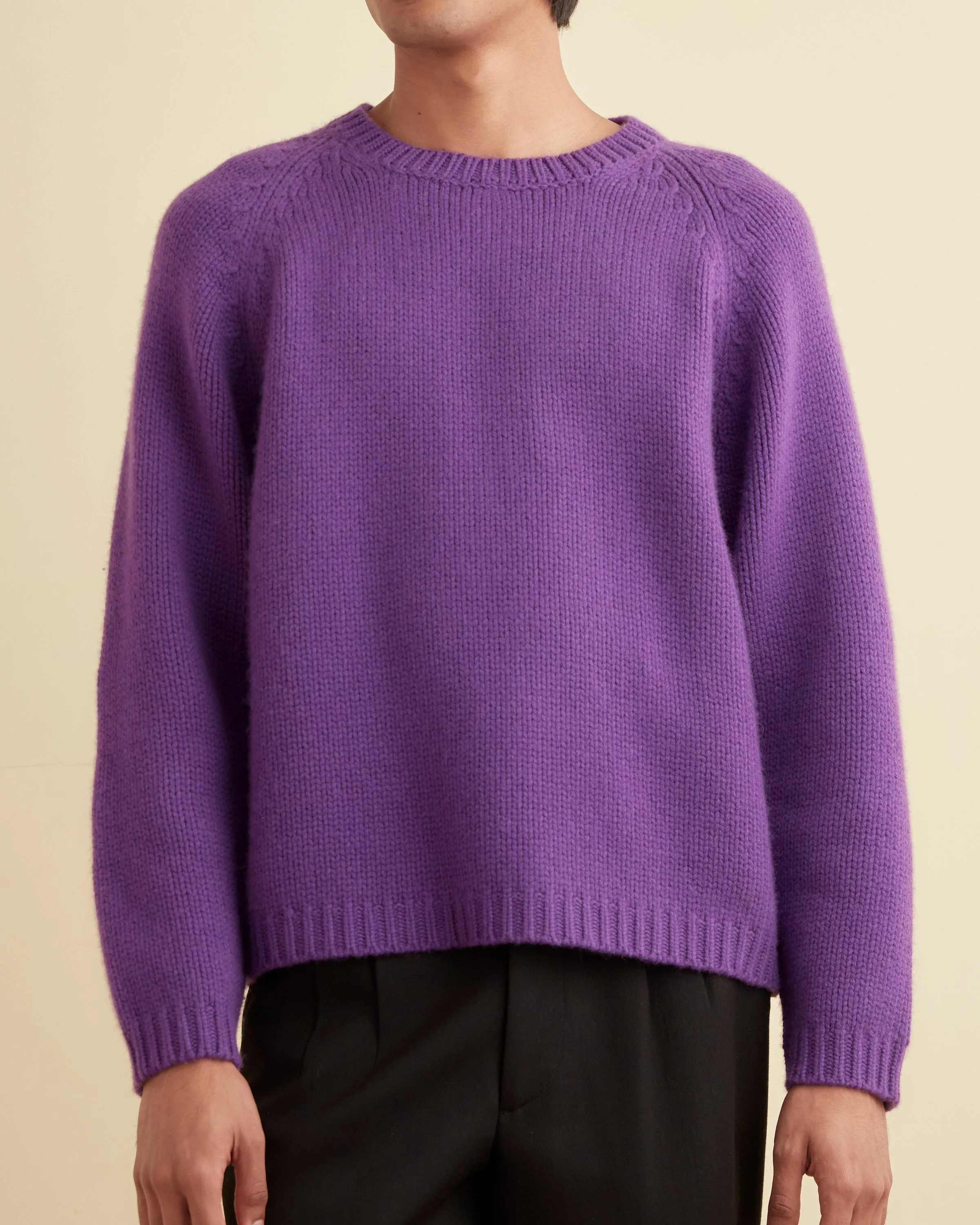 Cashmere Crewneck - Purple sold by BODE product image thumbnail 2