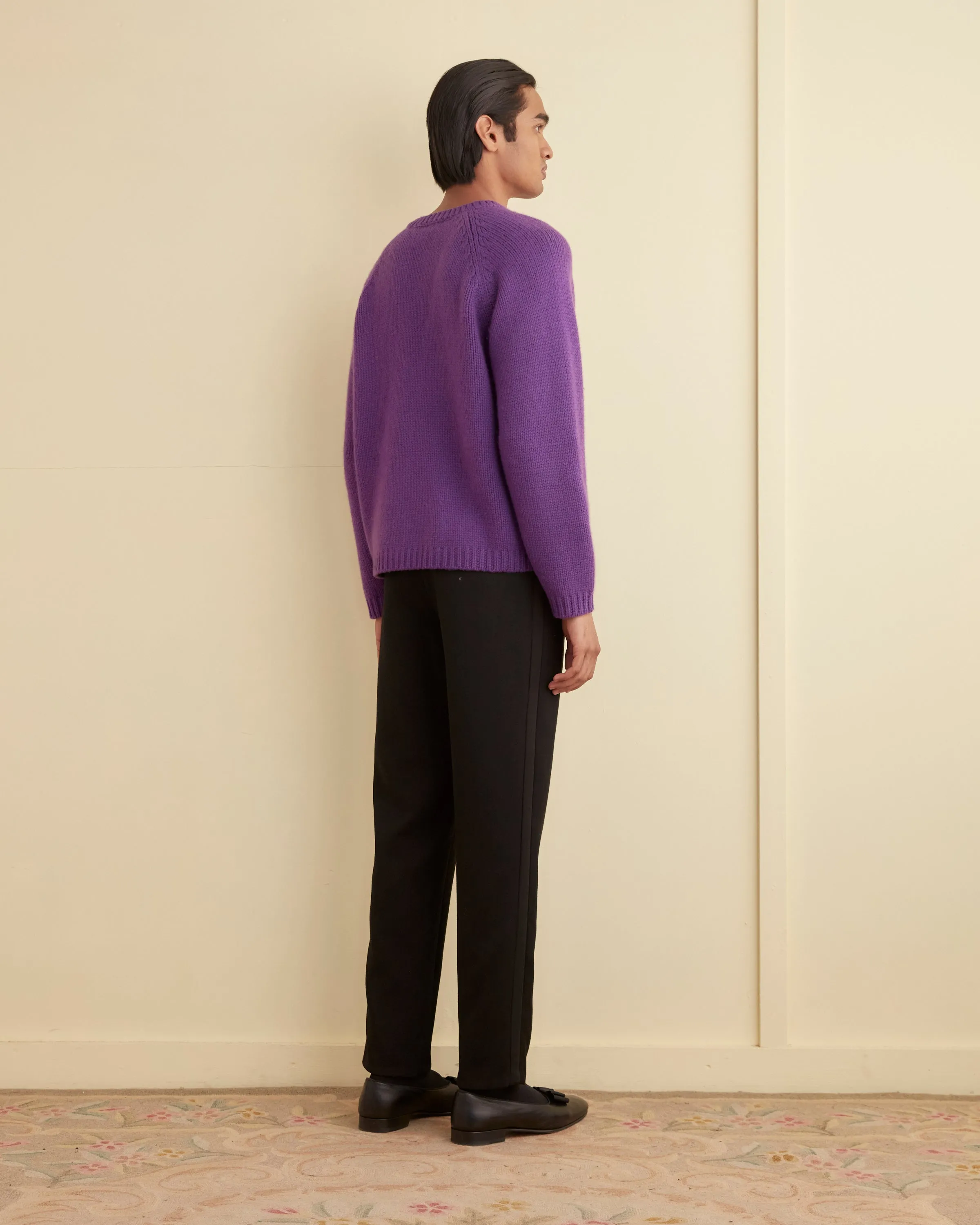 Cashmere Crewneck - Purple sold by BODE product image thumbnail 3