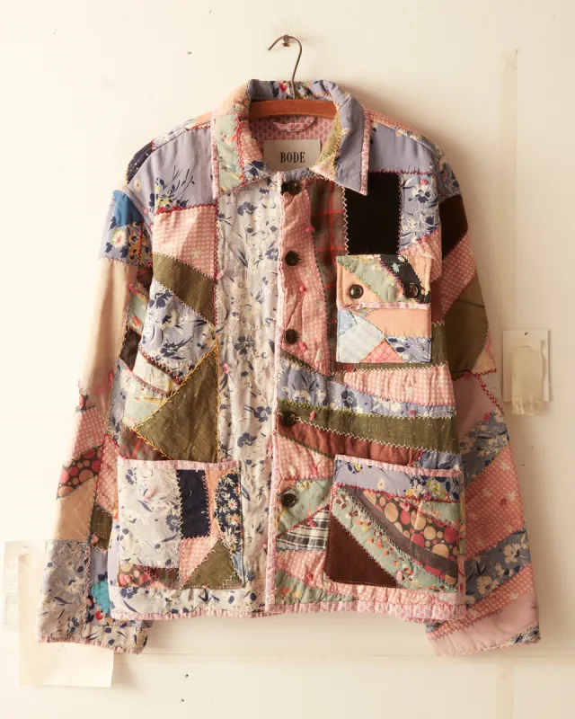 Purple Garden Quilt Jacket - S/M sold by BODE