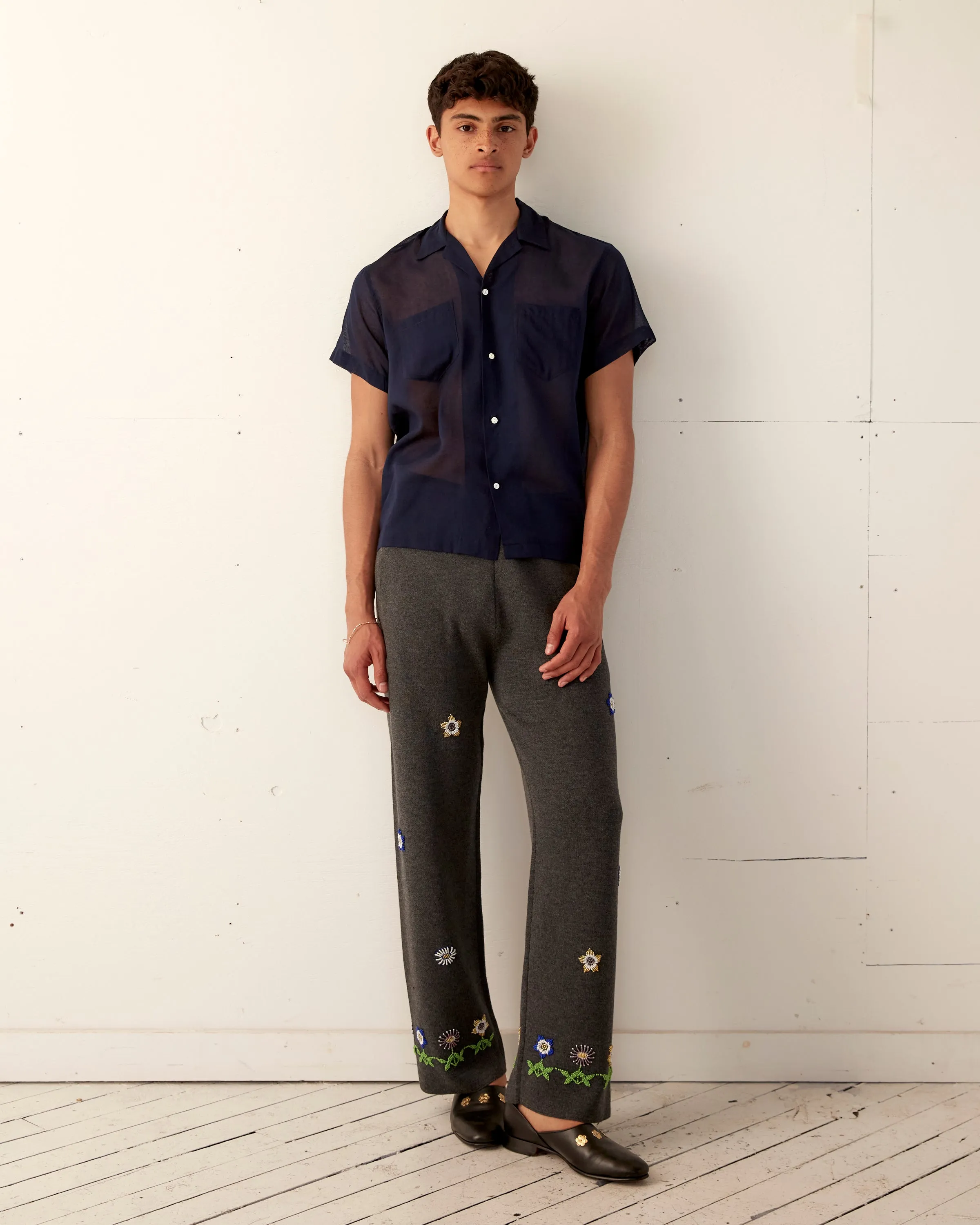 Daisy Garden Joggers - Grey sold by BODE