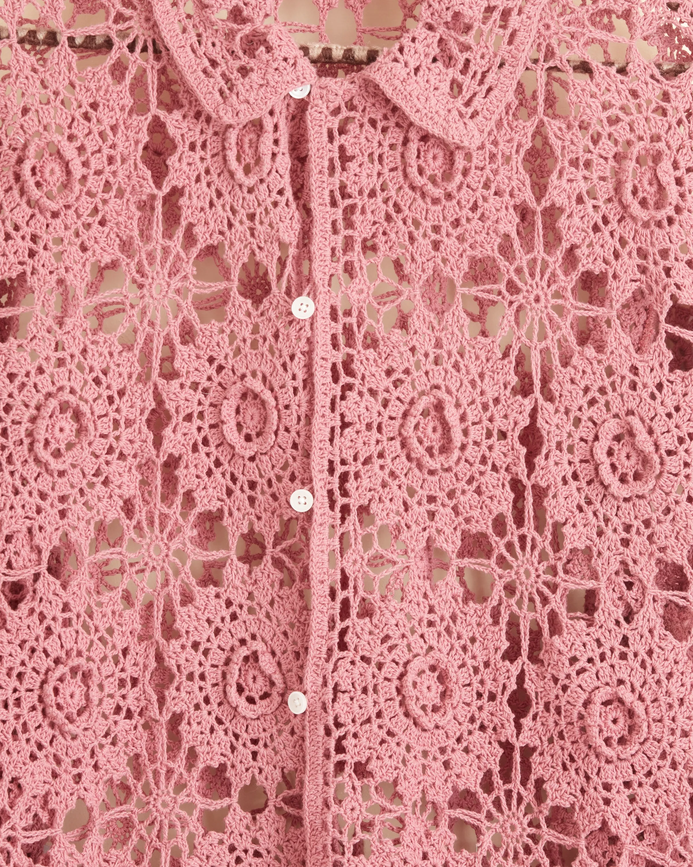 Dahlia Doily Long Sleeve Shirt - L sold by BODE product image thumbnail 2