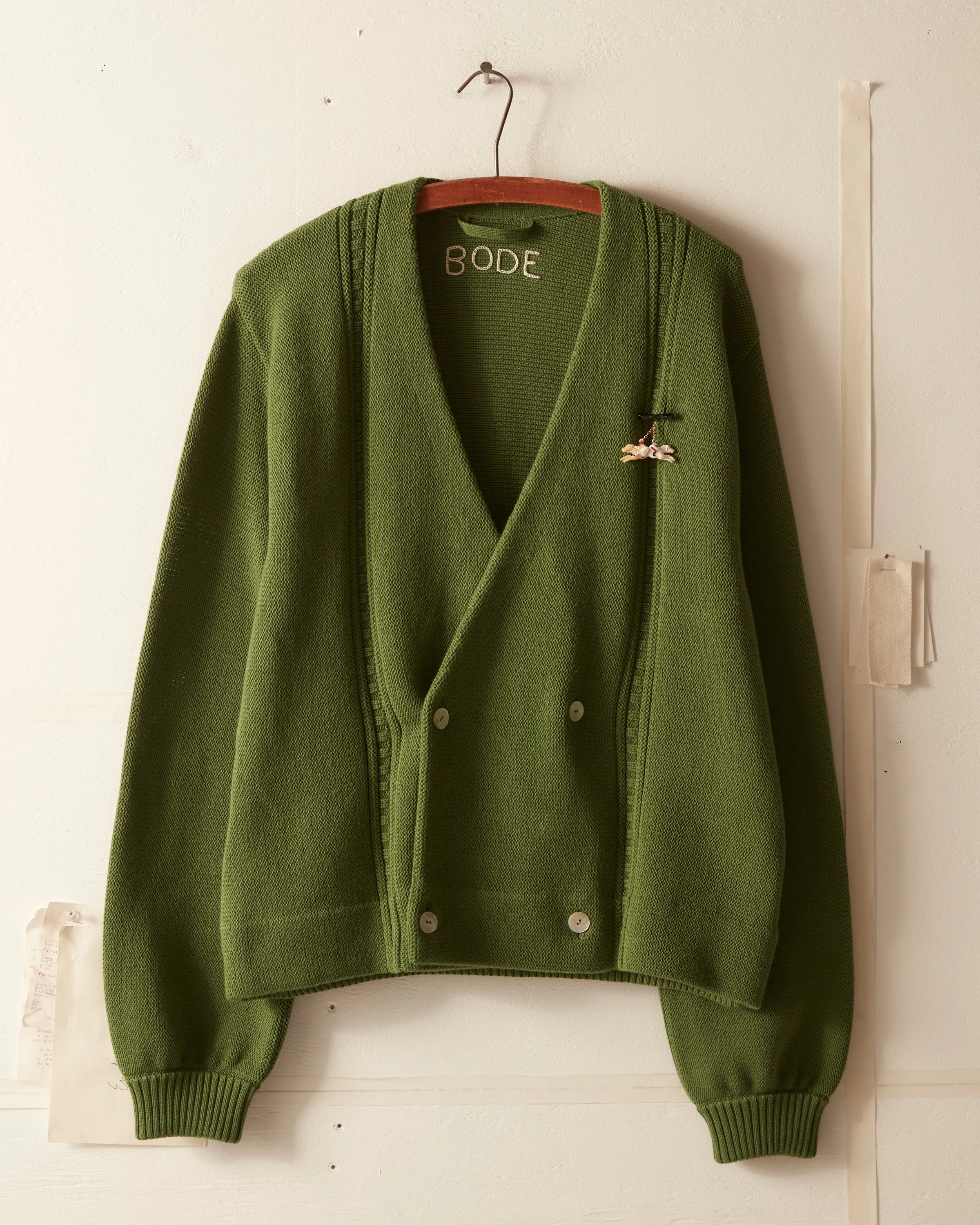 Double-Breasted Cardigan - Ivy sold by BODE product image thumbnail 2