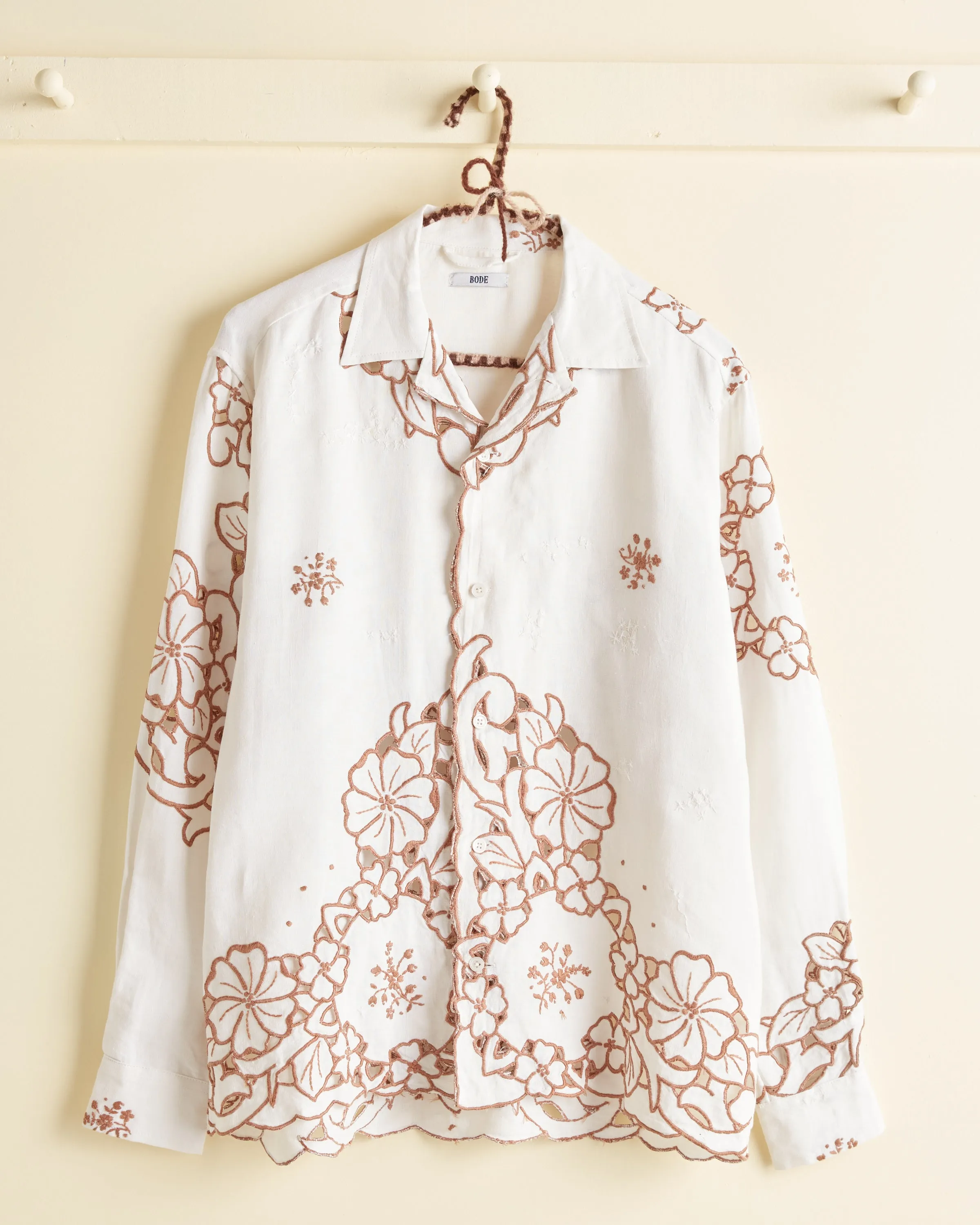 Hazel Hibiscus Long Sleeve Shirt - XS/S sold by BODE