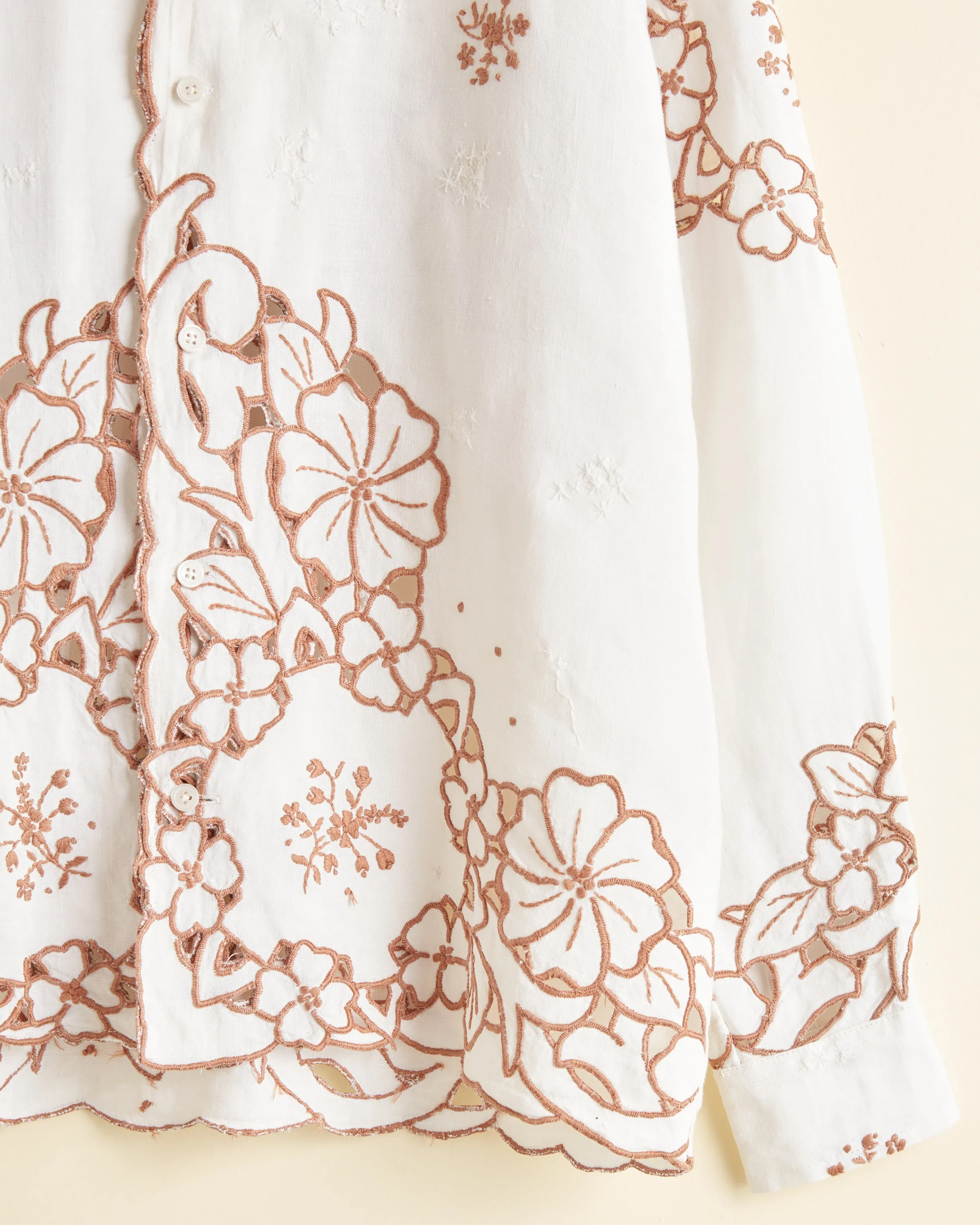Hazel Hibiscus Long Sleeve Shirt - XS/S sold by BODE product image thumbnail 2