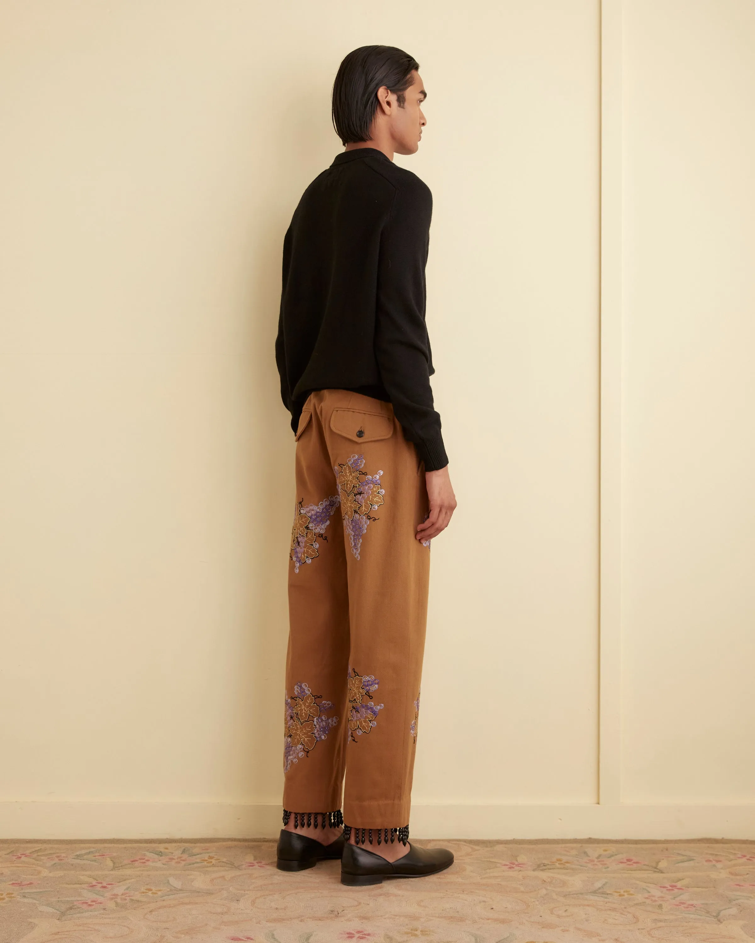 Fringed Autumn Royal Trousers sold by BODE product image thumbnail 4