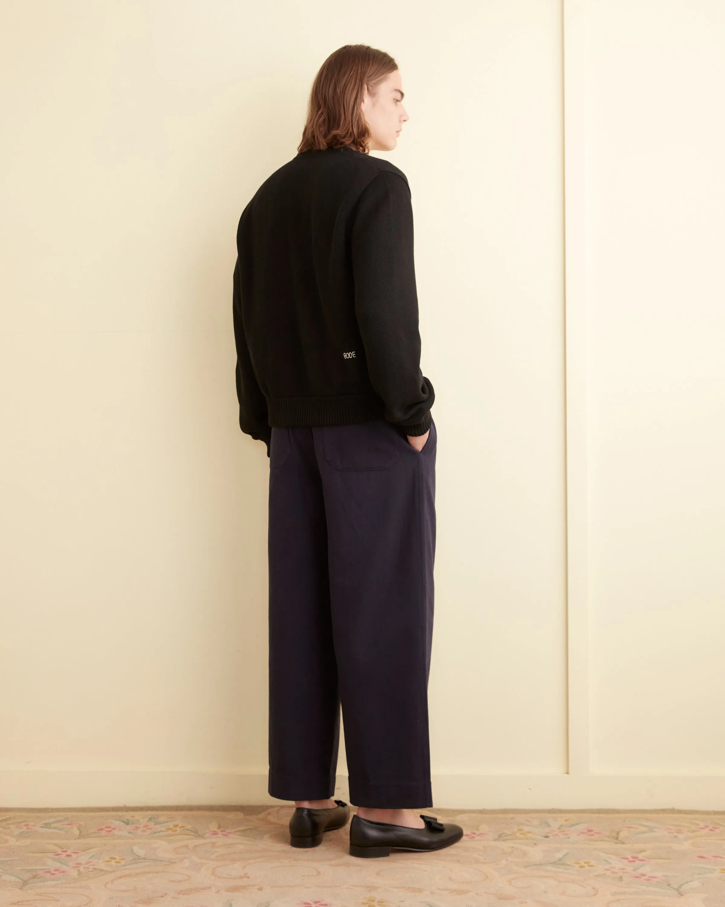 Double-Breasted Cardigan - Black sold by BODE product image thumbnail 3