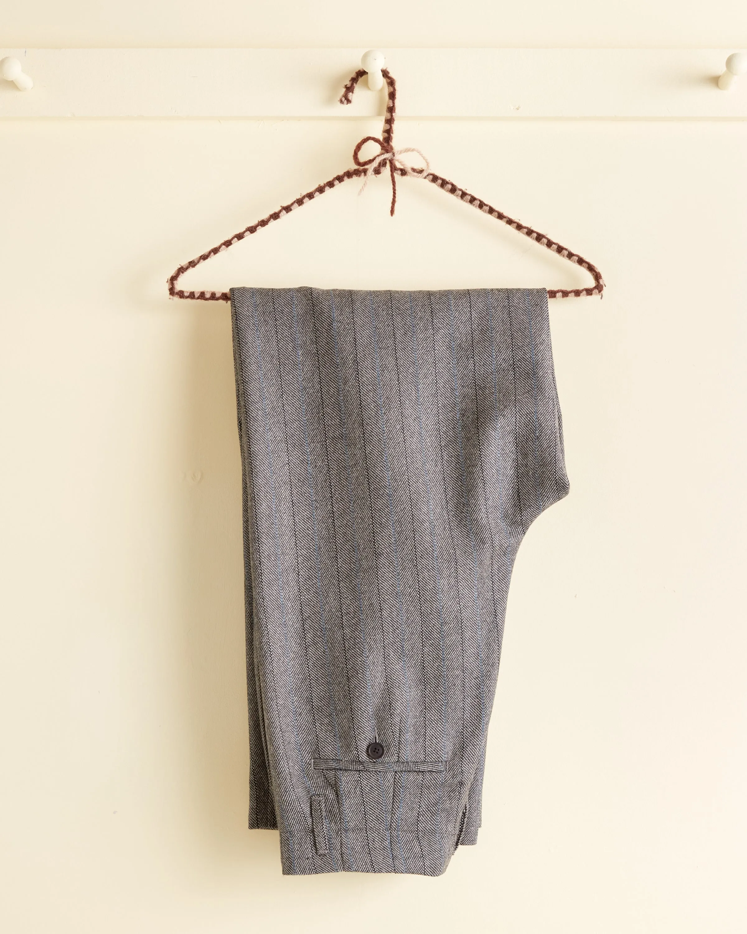 Blue Stripe Herringbone Trousers - 26 sold by BODE product image thumbnail 2