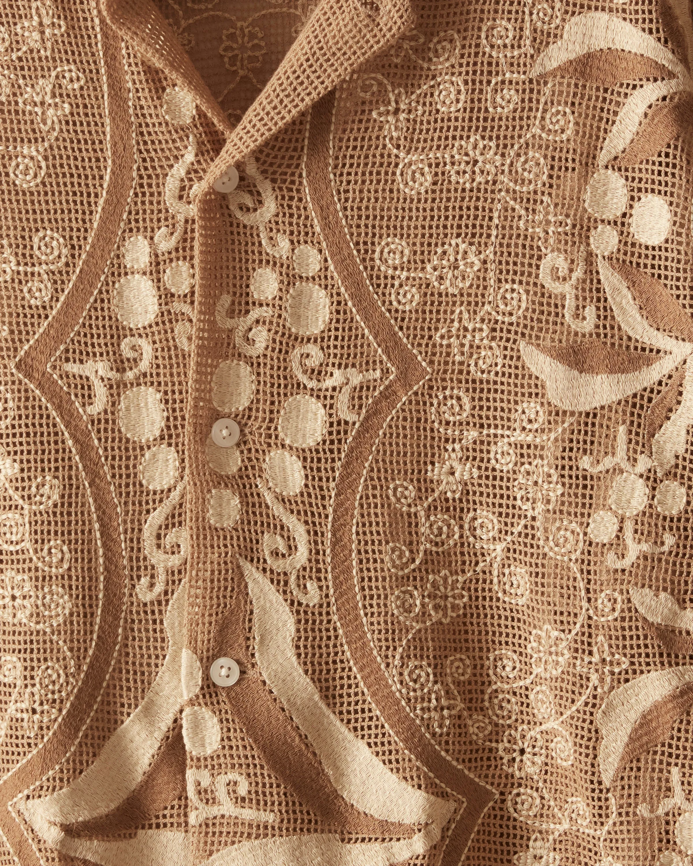 Filet Filigree Long Sleeve Shirt sold by BODE product image thumbnail 3