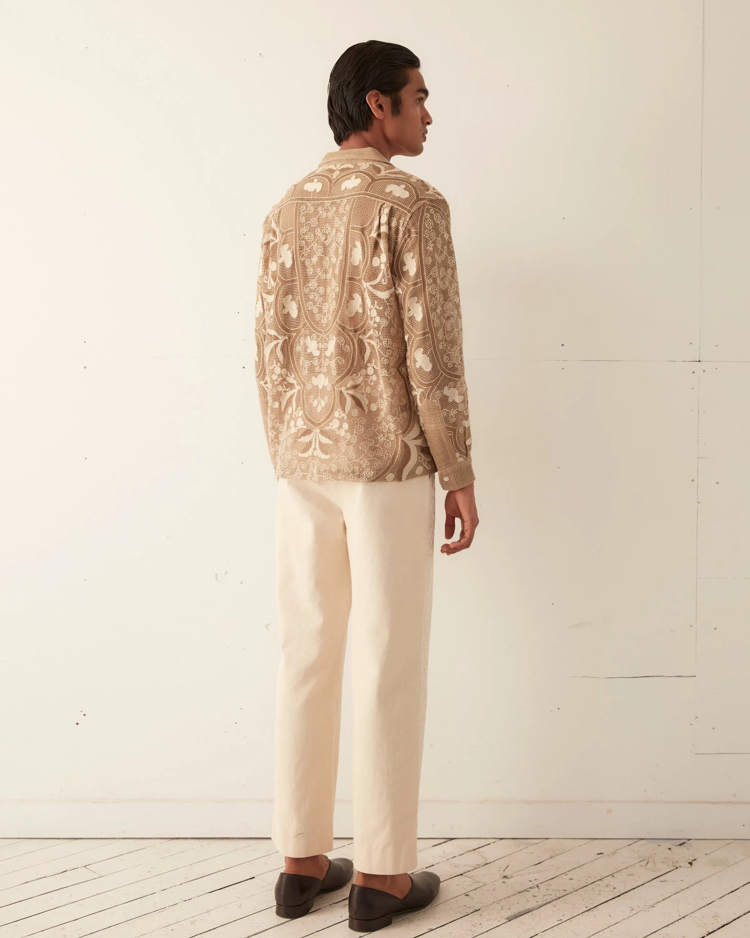 Filet Filigree Long Sleeve Shirt sold by BODE product image thumbnail 4
