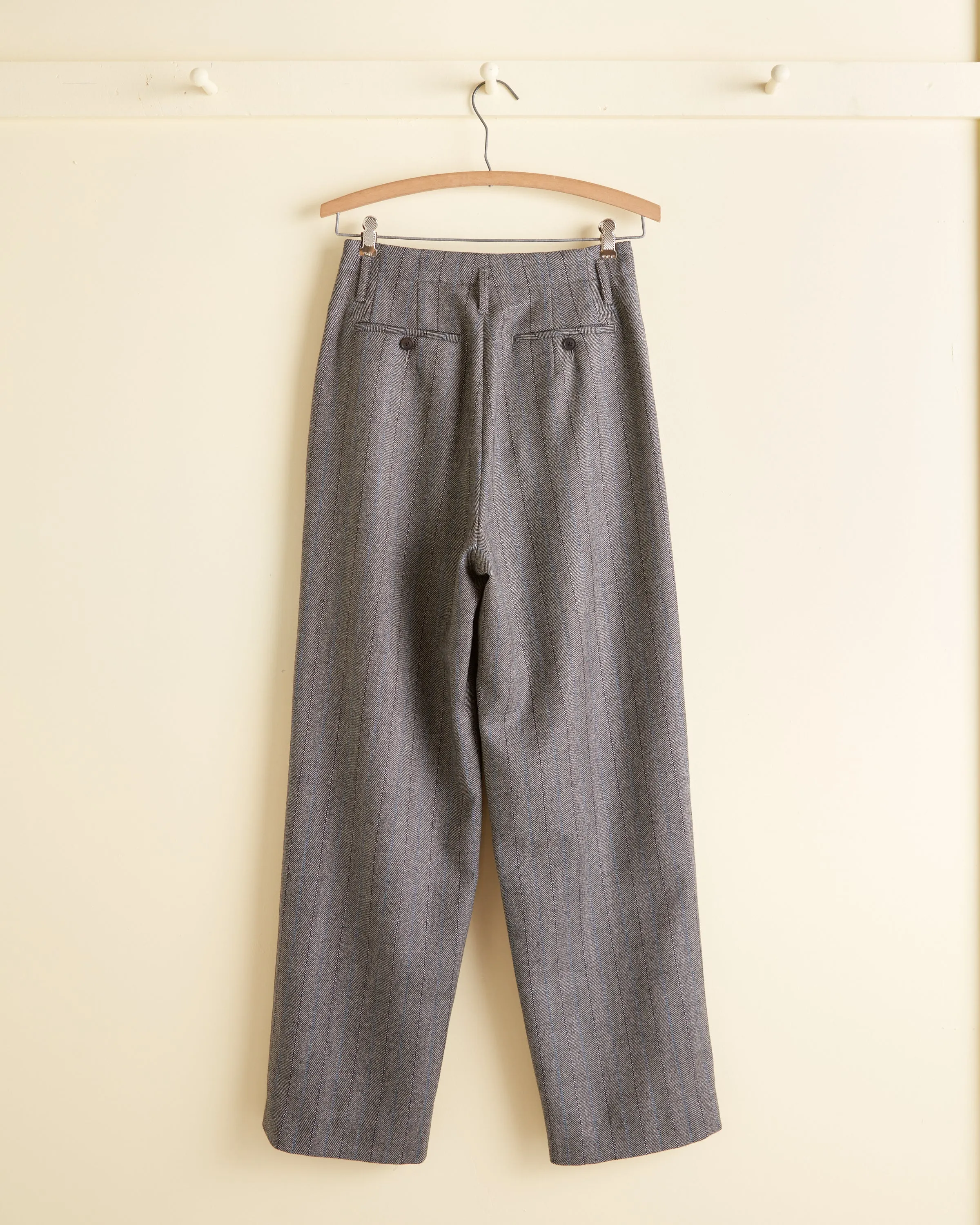 Blue Stripe Herringbone Trousers - 26 sold by BODE product image thumbnail 4