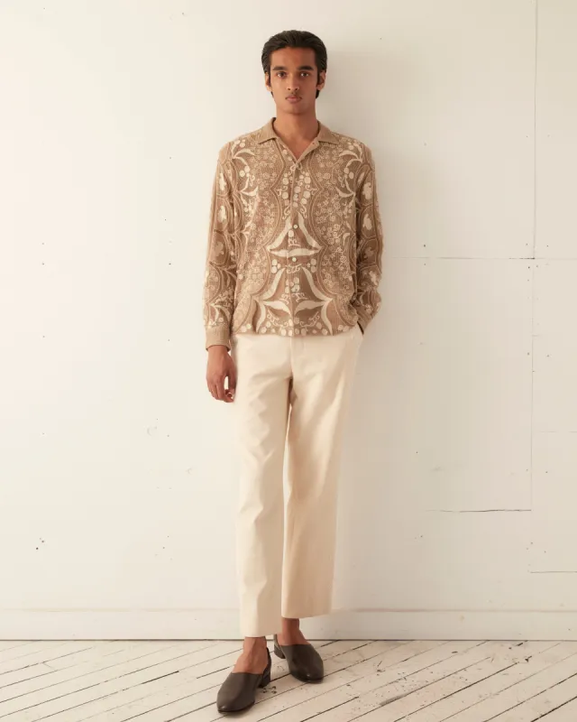 Filet Filigree Long Sleeve Shirt sold by BODE