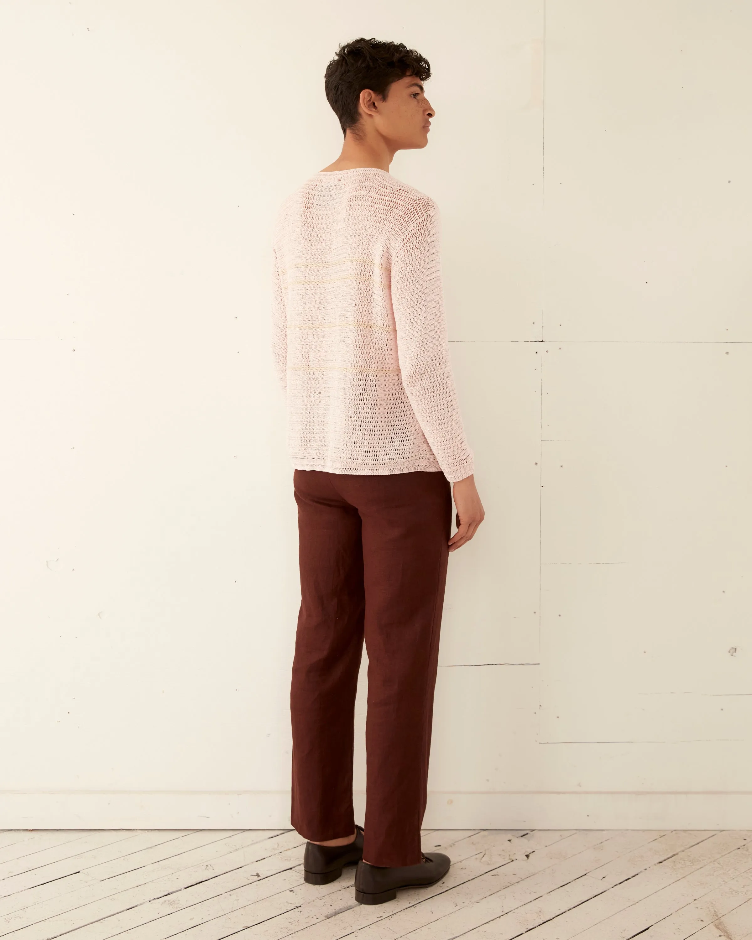 Delicate Stripe Crochet Pullover sold by BODE product image thumbnail 4