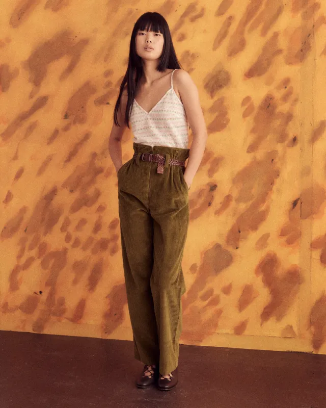 Corduroy Shakey Trousers - Olive sold by BODE