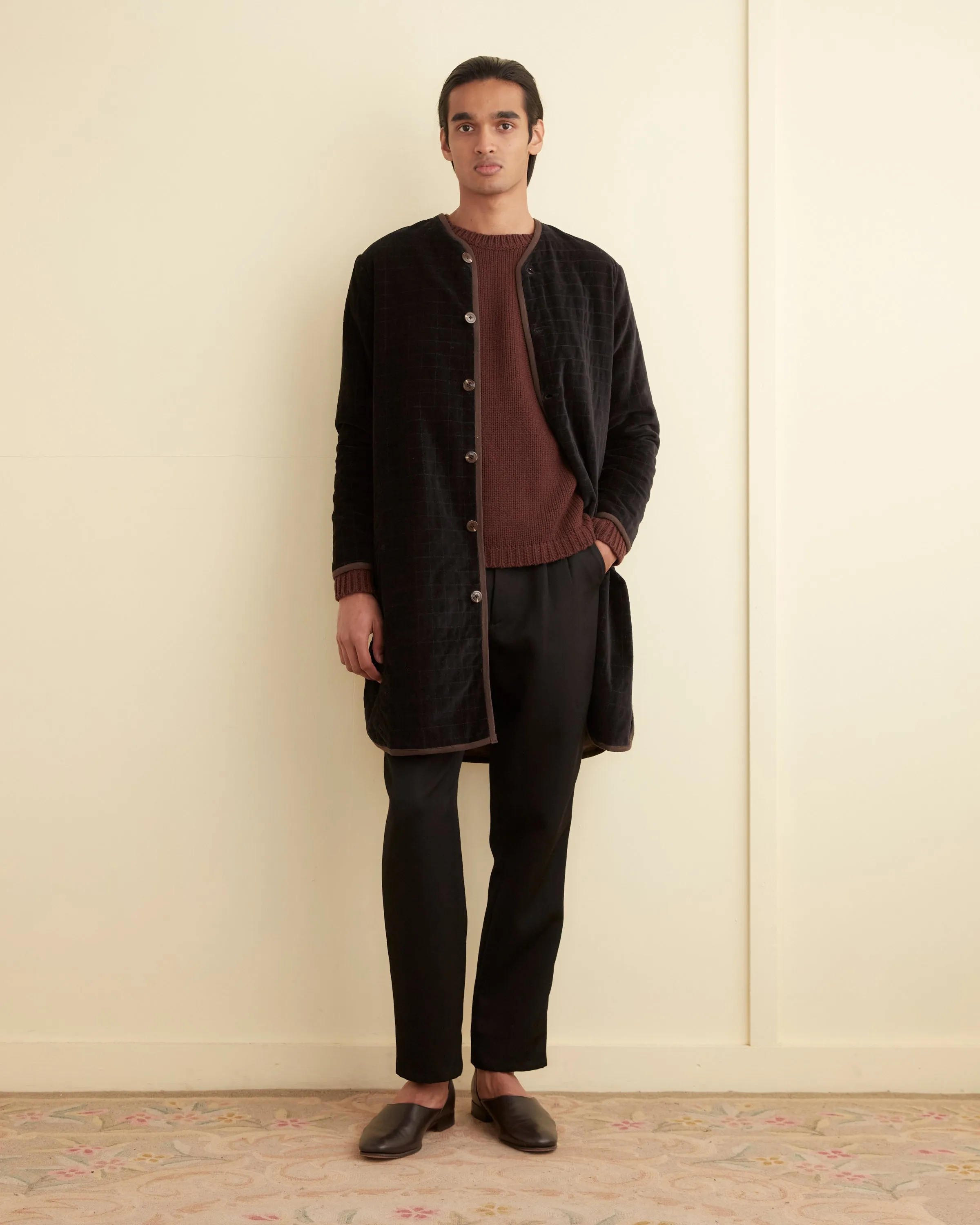 Quilted Velvet Liner Coat sold by BODE product image thumbnail 4