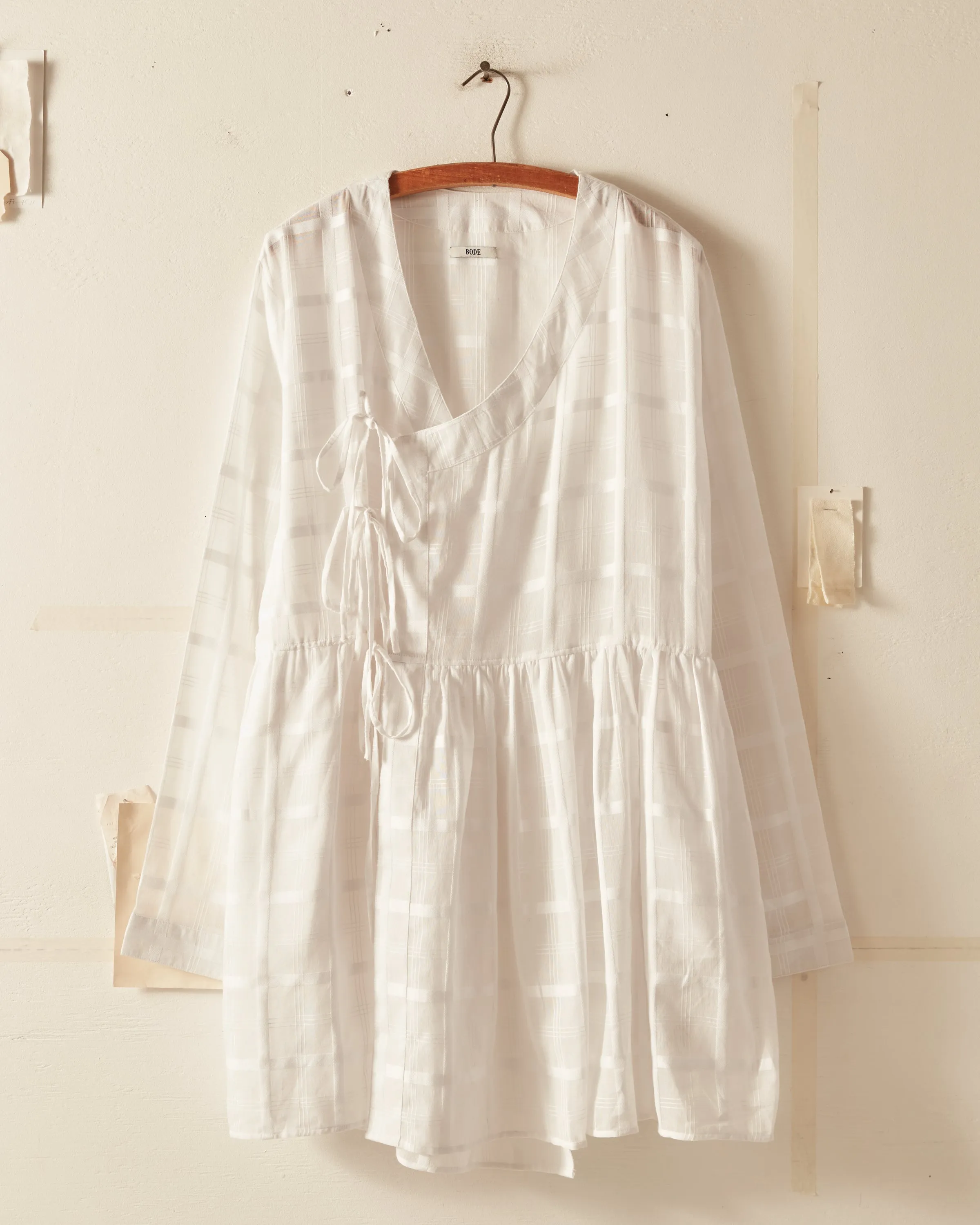 Tonal Plaid Jama Tunic sold by BODE product image thumbnail 2