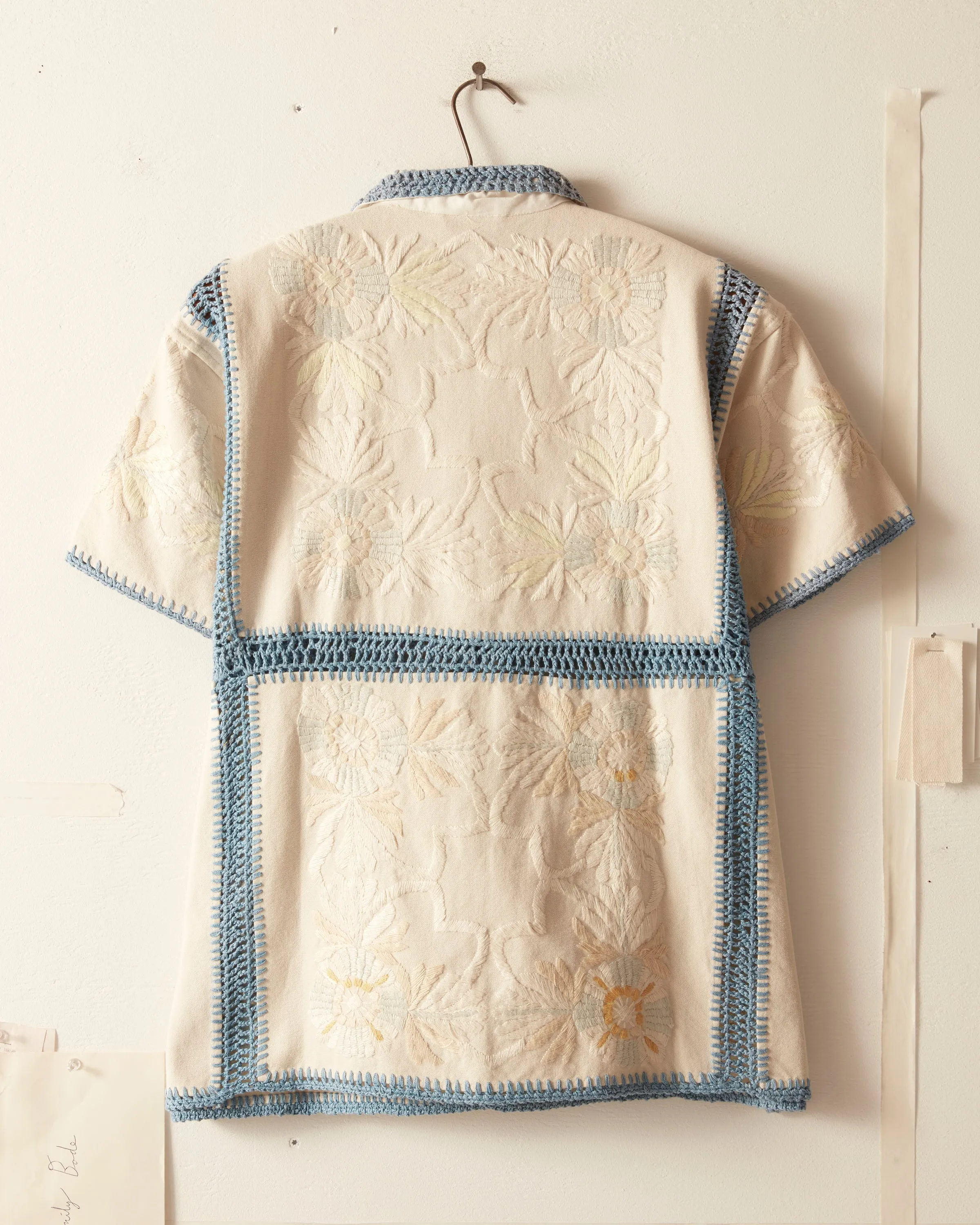 Crochet Ladderwork Short Sleeve Shirt sold by BODE product image thumbnail 5