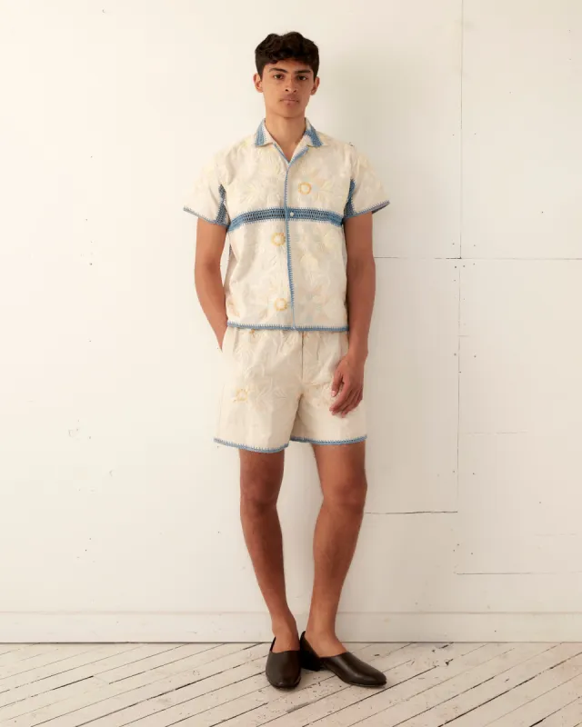 Crochet Ladderwork Short Sleeve Shirt sold by BODE