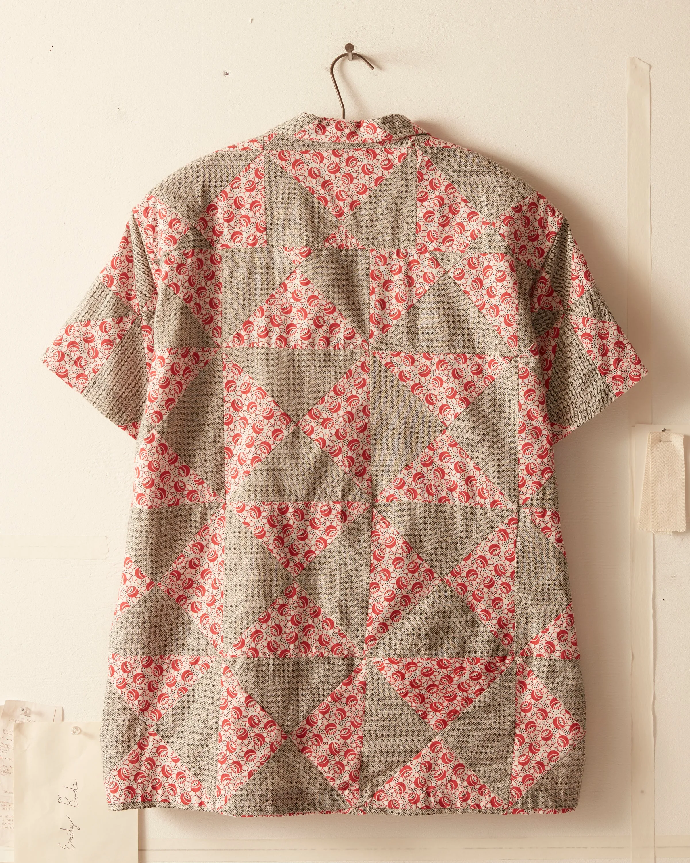 Deco Puzzle Patchwork Short Sleeve Shirt sold by BODE product image thumbnail 5