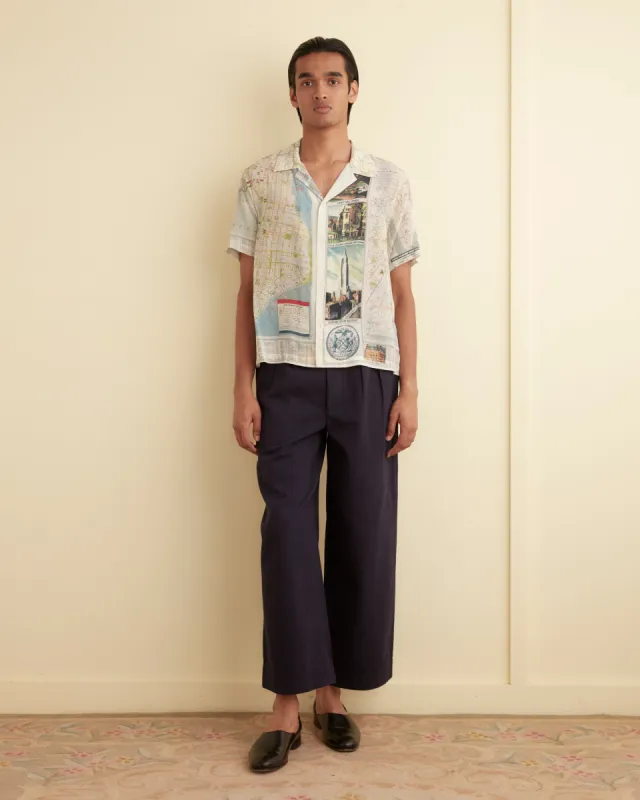 New York City Map Short Sleeve Shirt sold by BODE