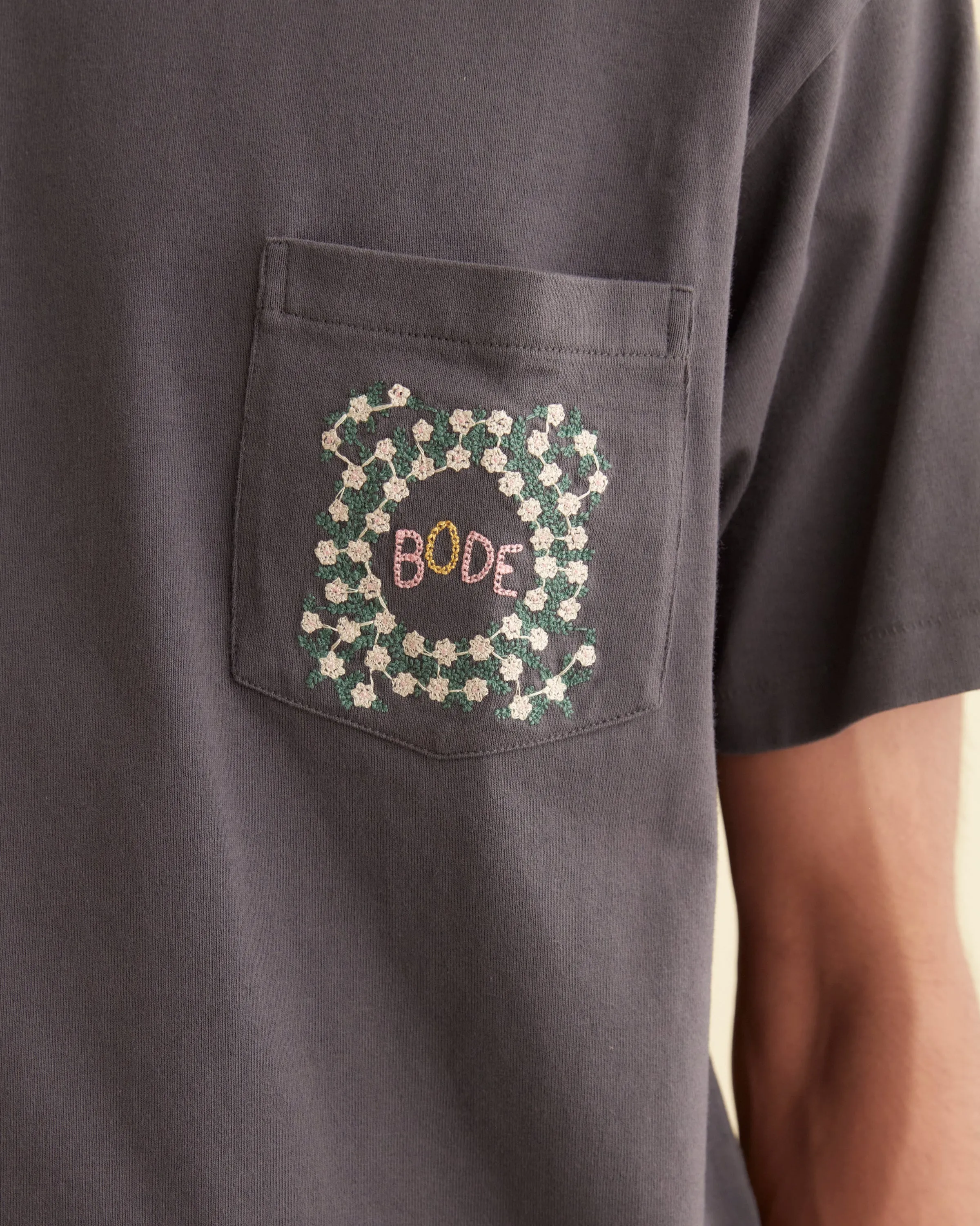 Daisy Never Tell Pocket Tee sold by BODE product image thumbnail 2