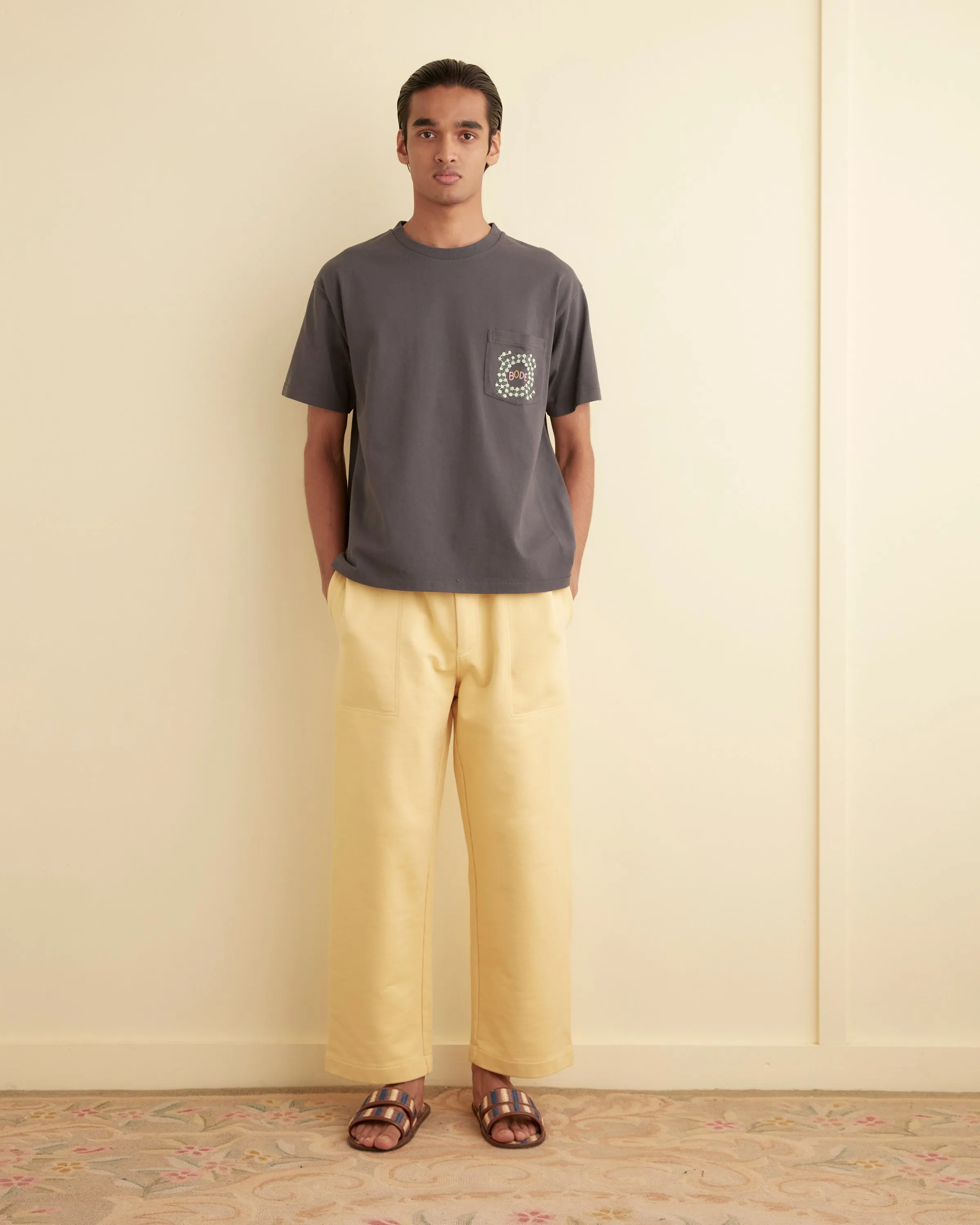 Daisy Never Tell Pocket Tee sold by BODE