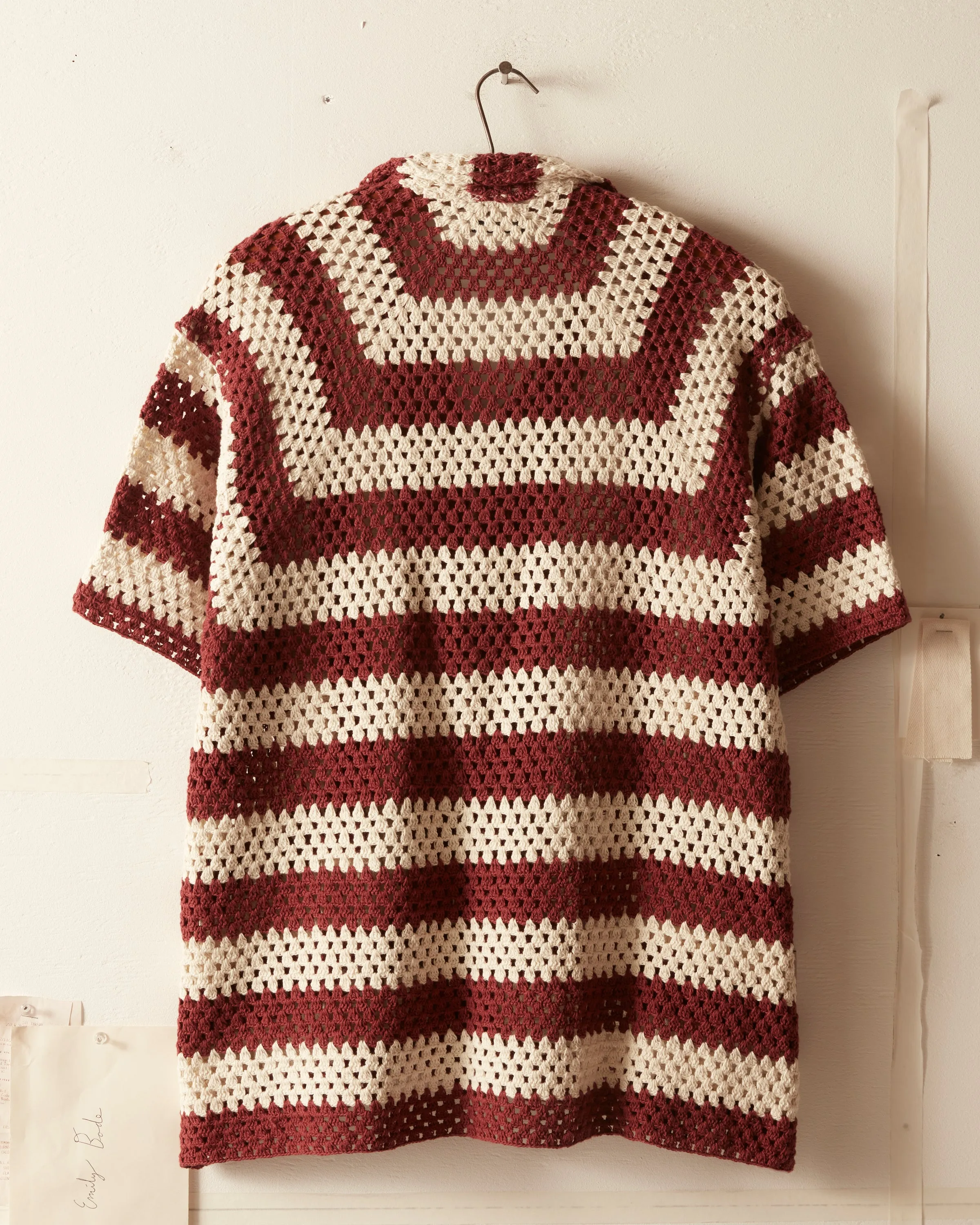 Flagship Crochet Shirt - Paprika sold by BODE product image thumbnail 5