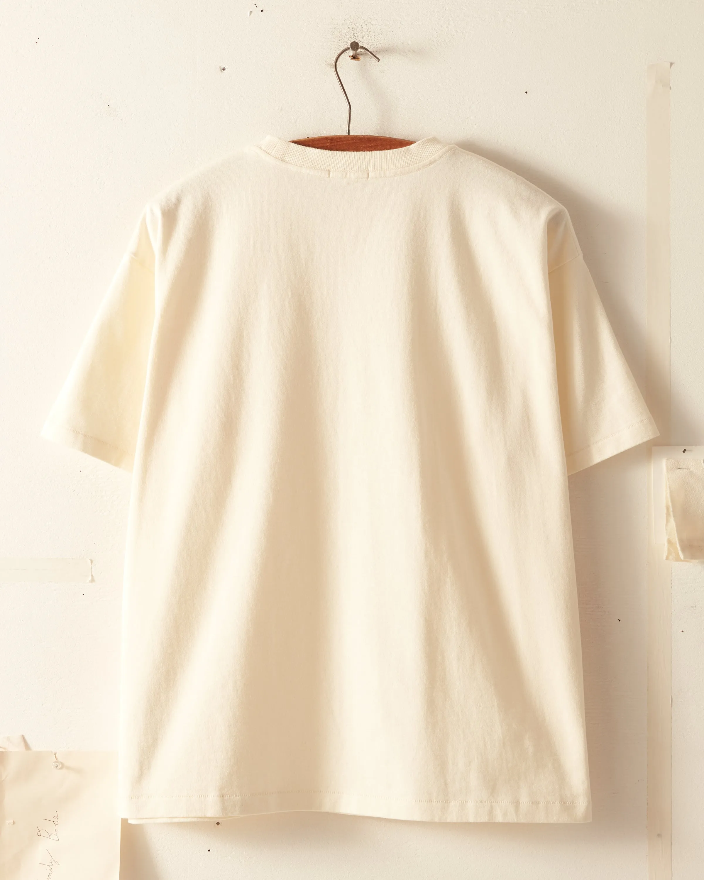 Beaded Necklace Tee - White sold by BODE product image thumbnail 5