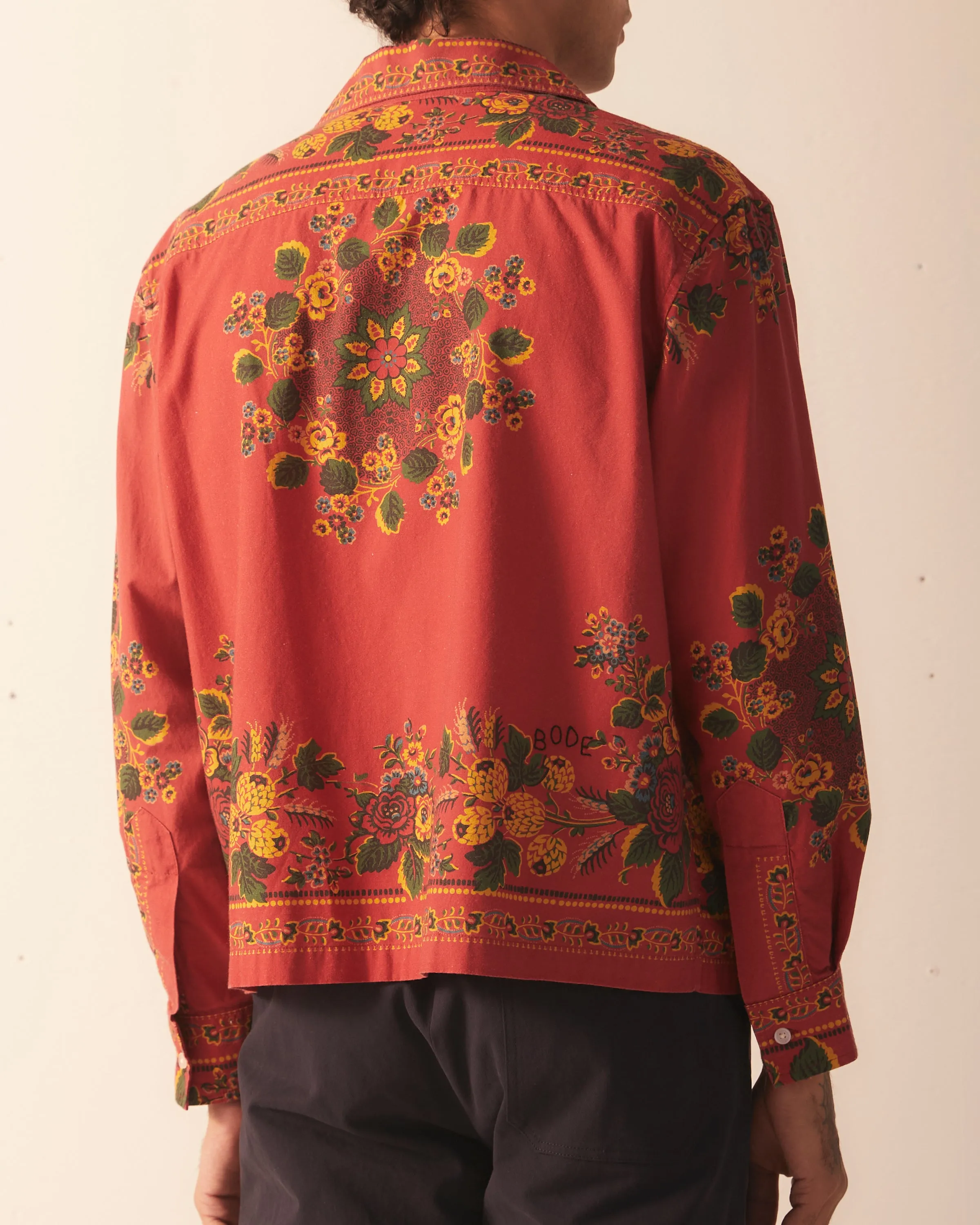 Floribunda Long Sleeve Shirt sold by BODE product image thumbnail 4