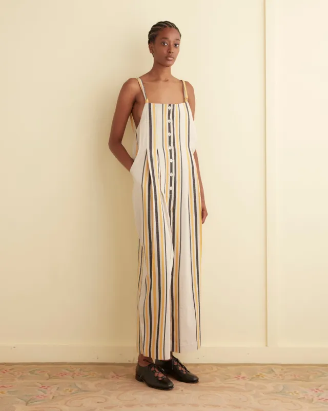 ロンパース・カバーオール house on the hill Jumpsuit Navy Stripe70 house on the hill Jumpsuit Navy Stripe70