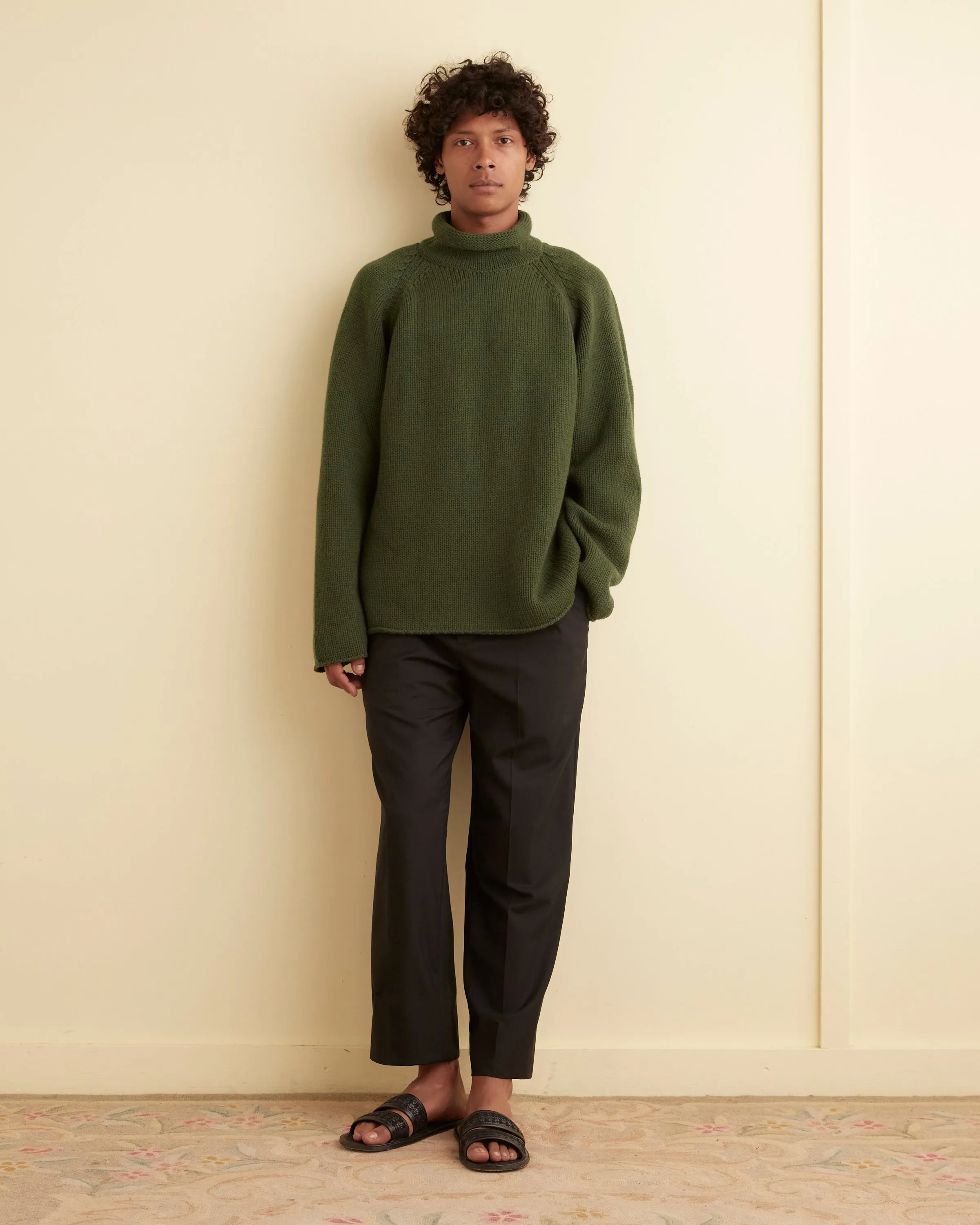 Cashmere Rollneck - Green sold by BODE