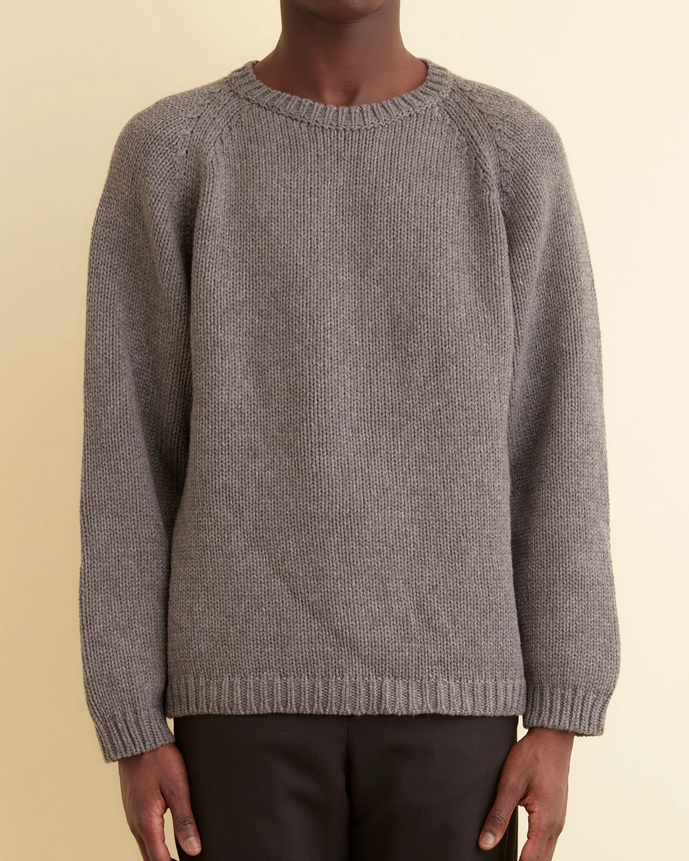 Cashmere Crewneck - Grey sold by BODE product image thumbnail 2