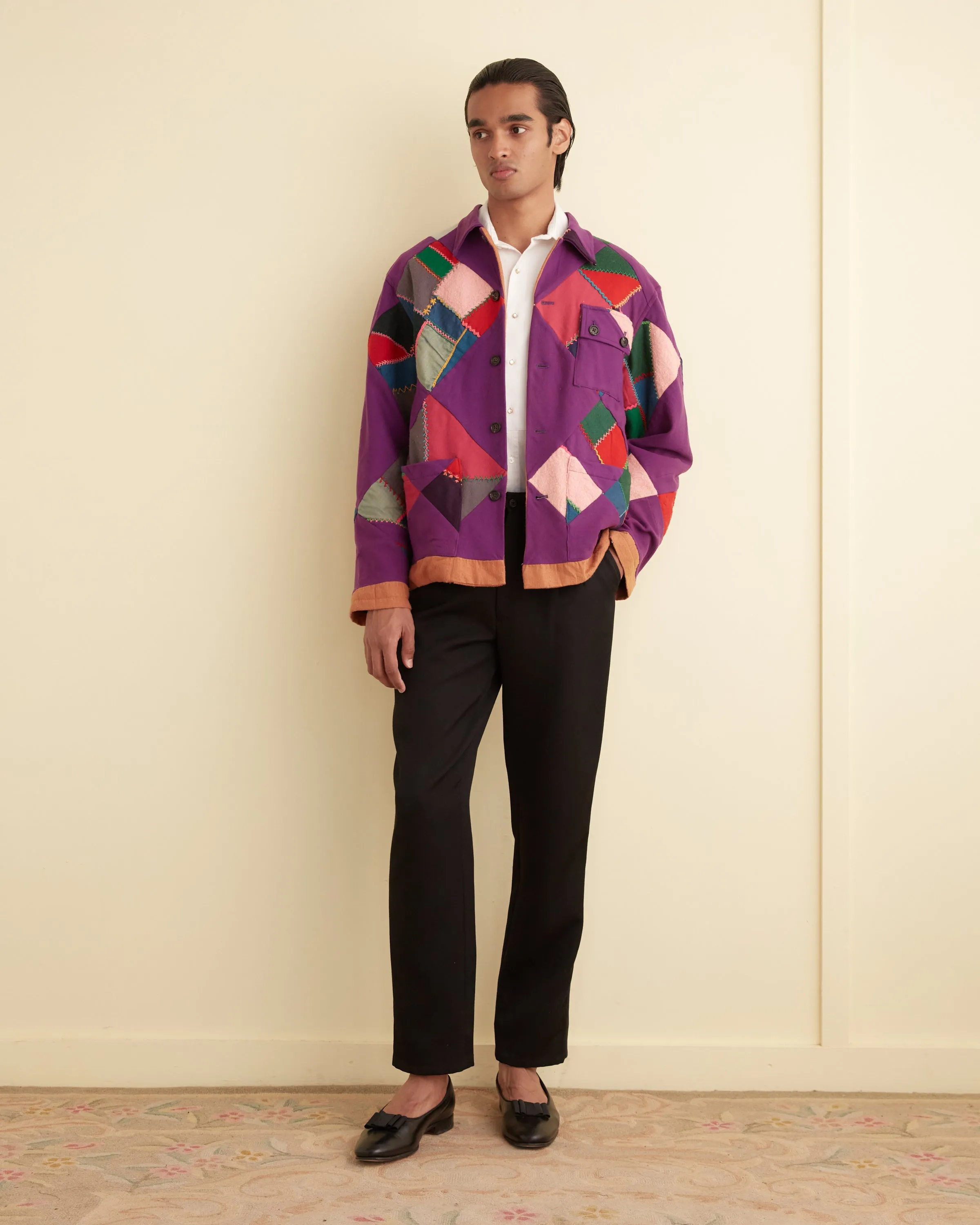 Aubergine Medley Jacket - M/L sold by BODE