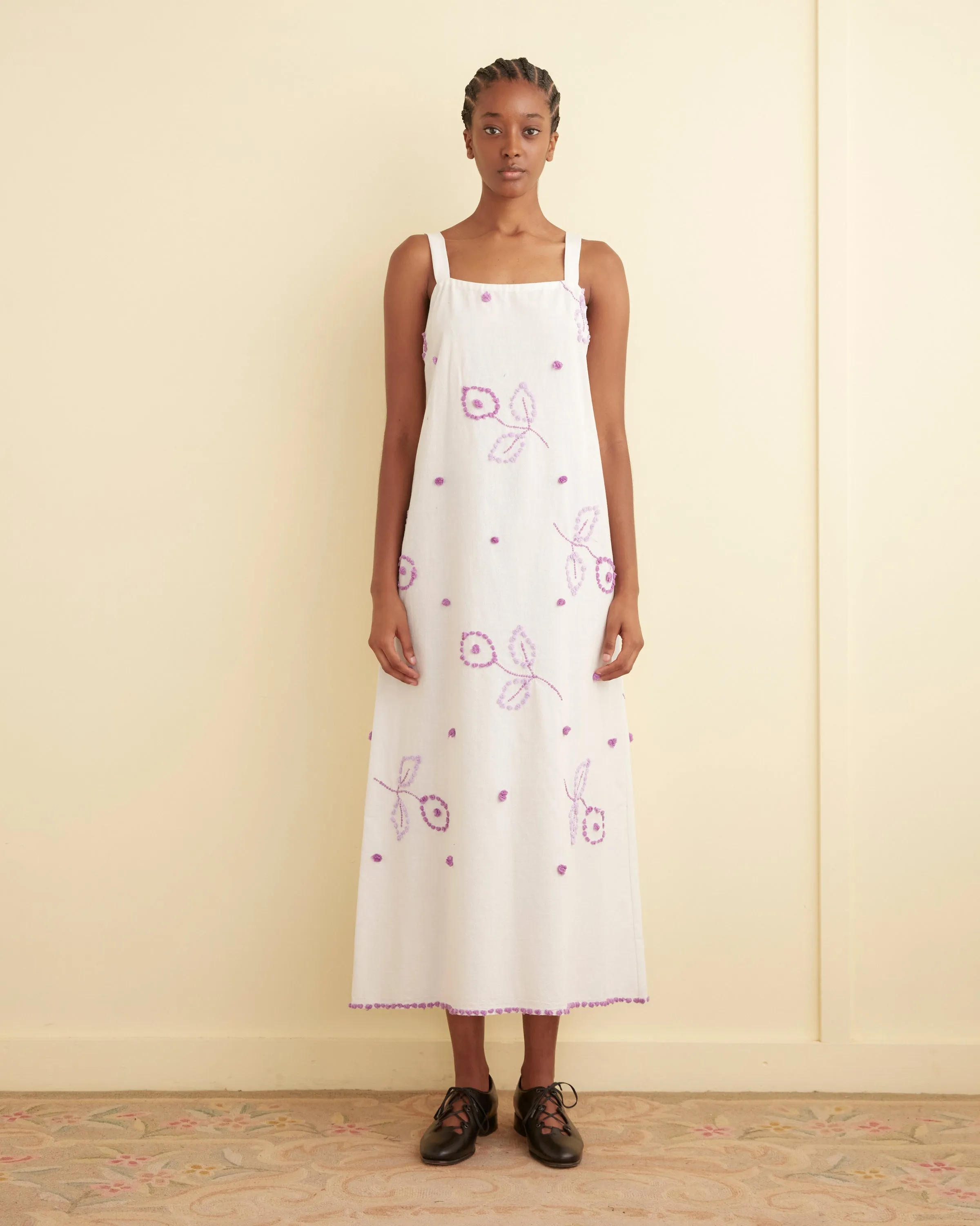 Lavender Popcorn Dress - S sold by BODE