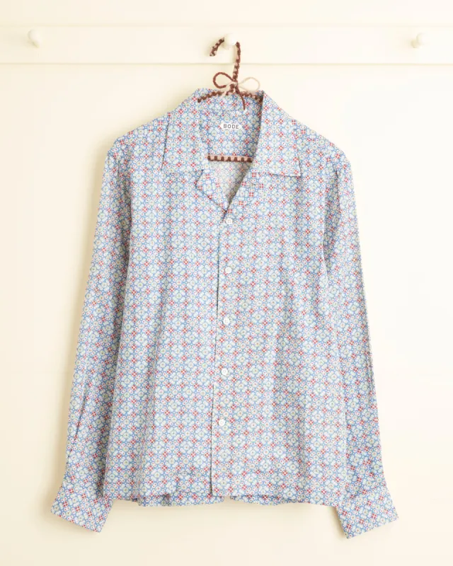 Primrose Lattice Long Sleeve Shirt - S sold by BODE