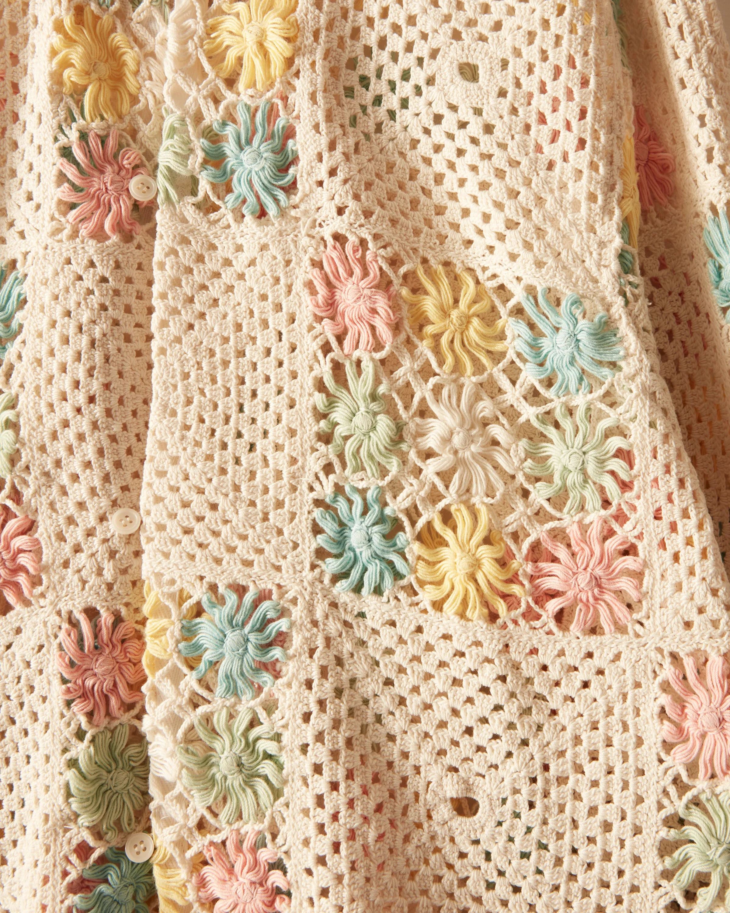 Alberobello Pastel Crochet Shirt sold by BODE product image thumbnail 2