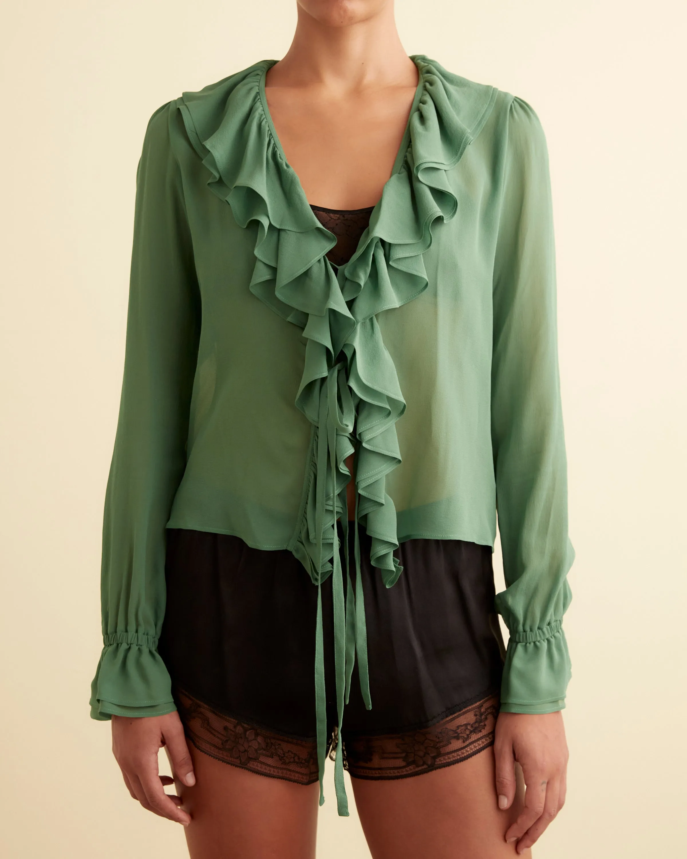 Flounce Blouse - Green sold by BODE product image thumbnail 2
