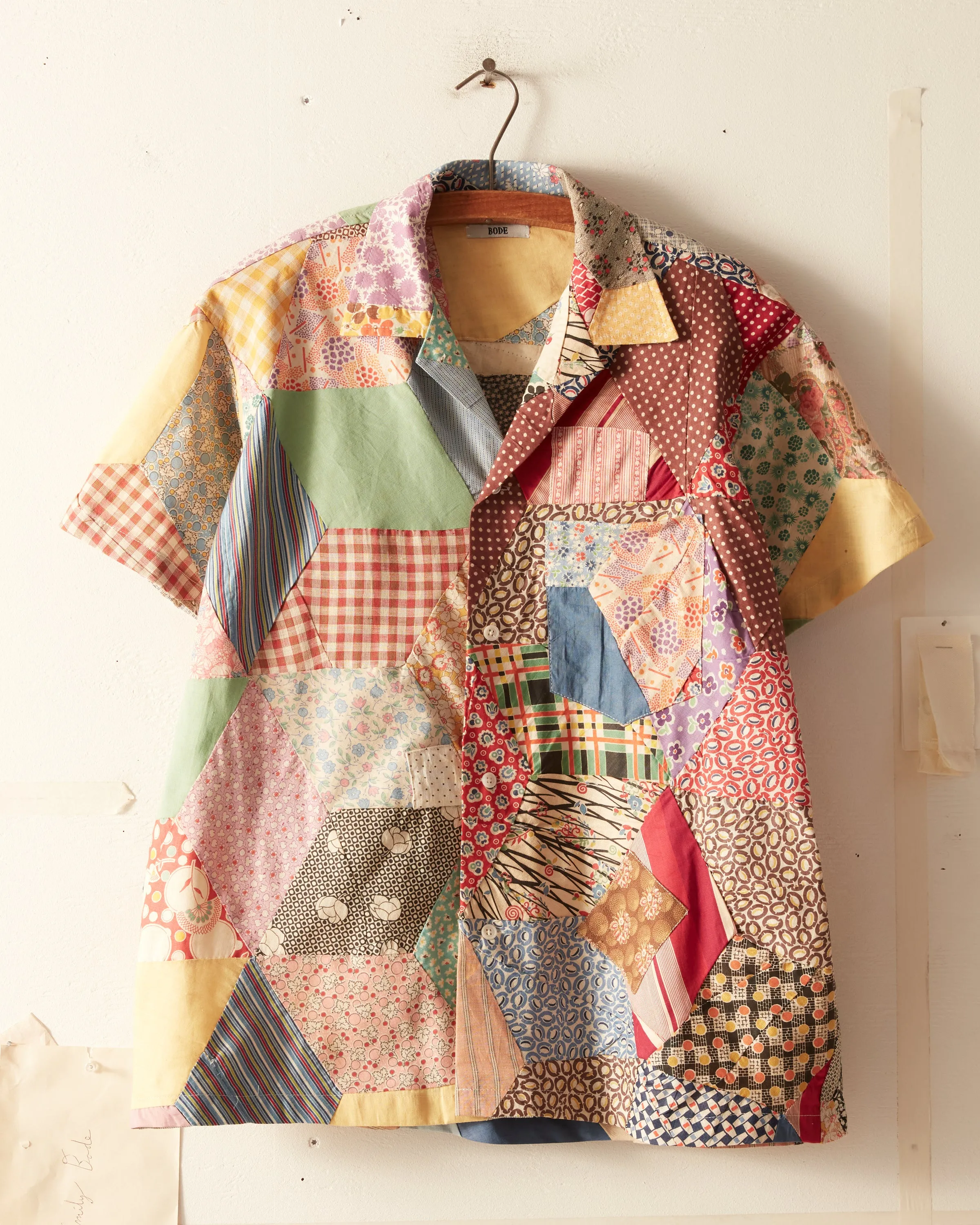 Star Patchwork Short Sleeve Shirt - S/M sold by BODE