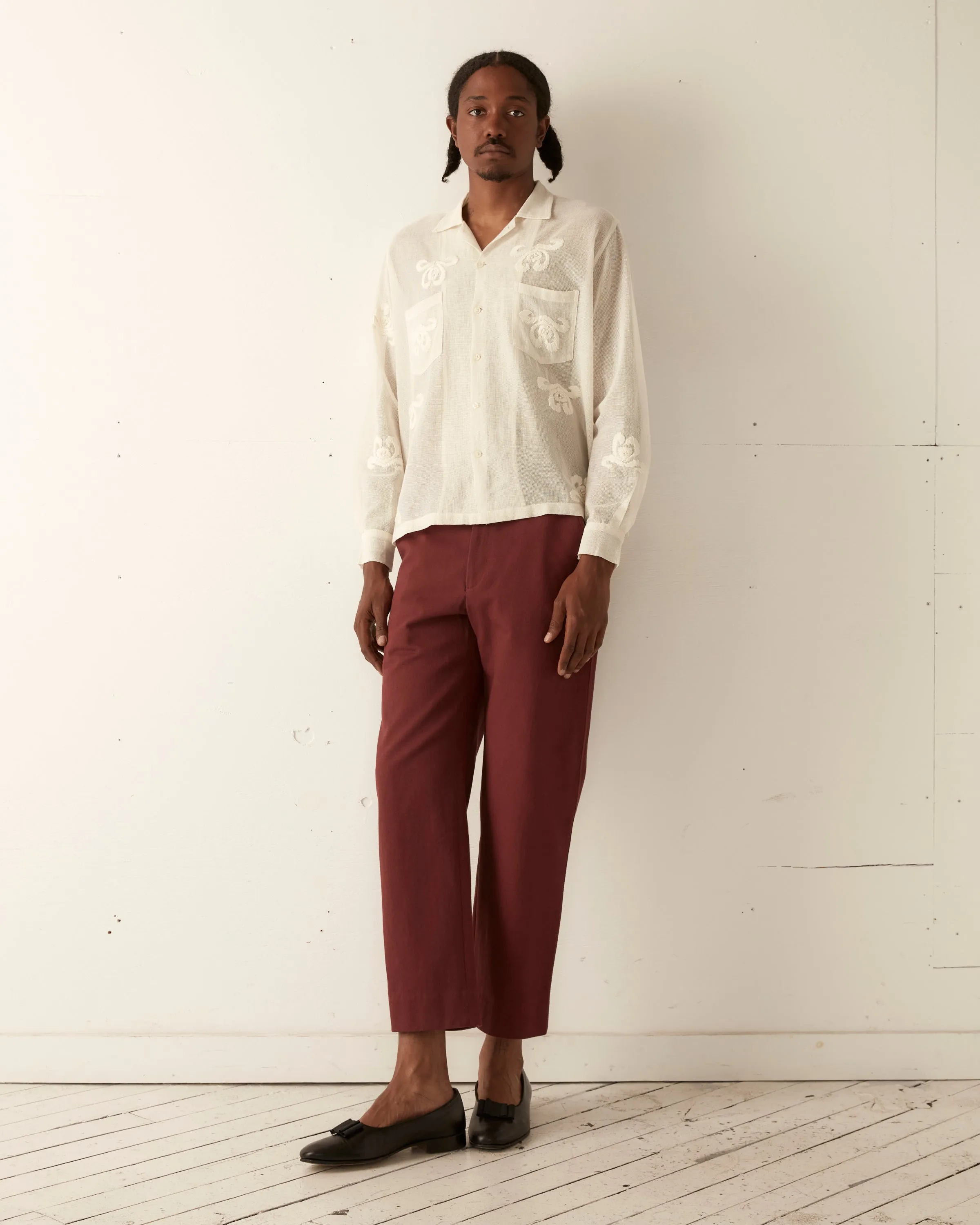 Savoy Ribbon Long Sleeve Shirt sold by BODE product image thumbnail 2