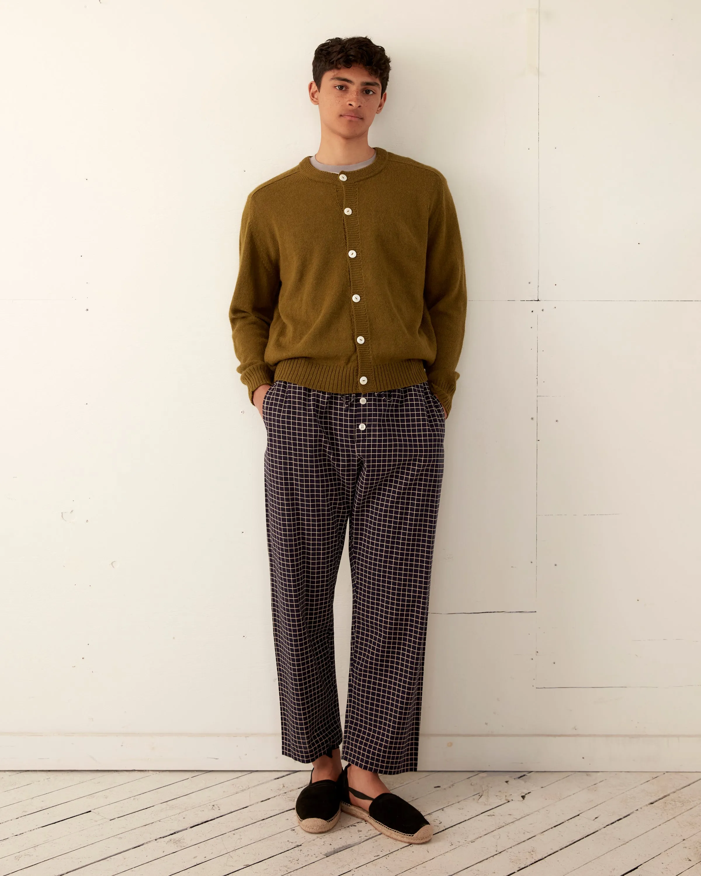 Orchard St. Cardigan - Green sold by BODE