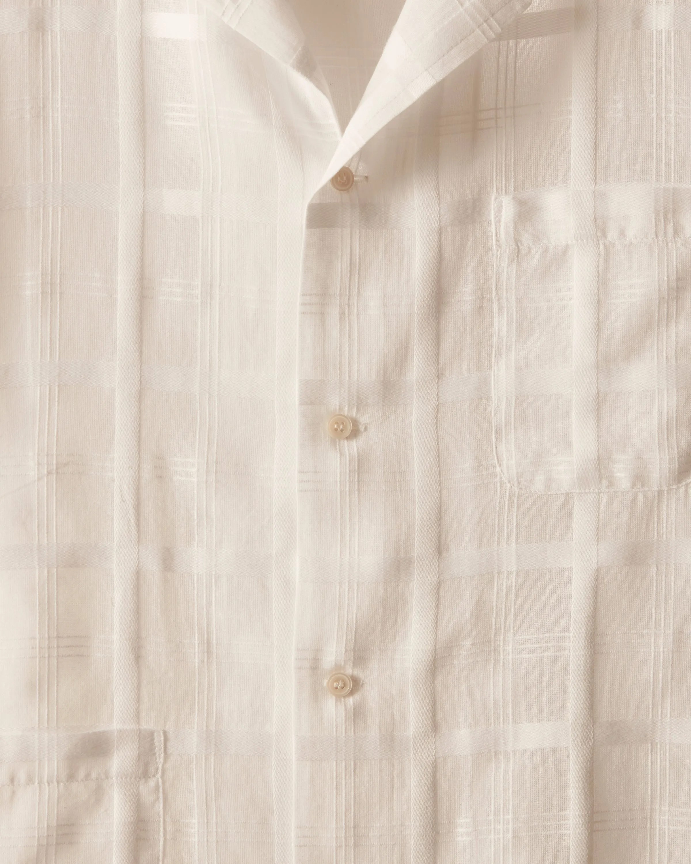 Tonal Plaid Short Sleeve Shirt sold by BODE product image thumbnail 3