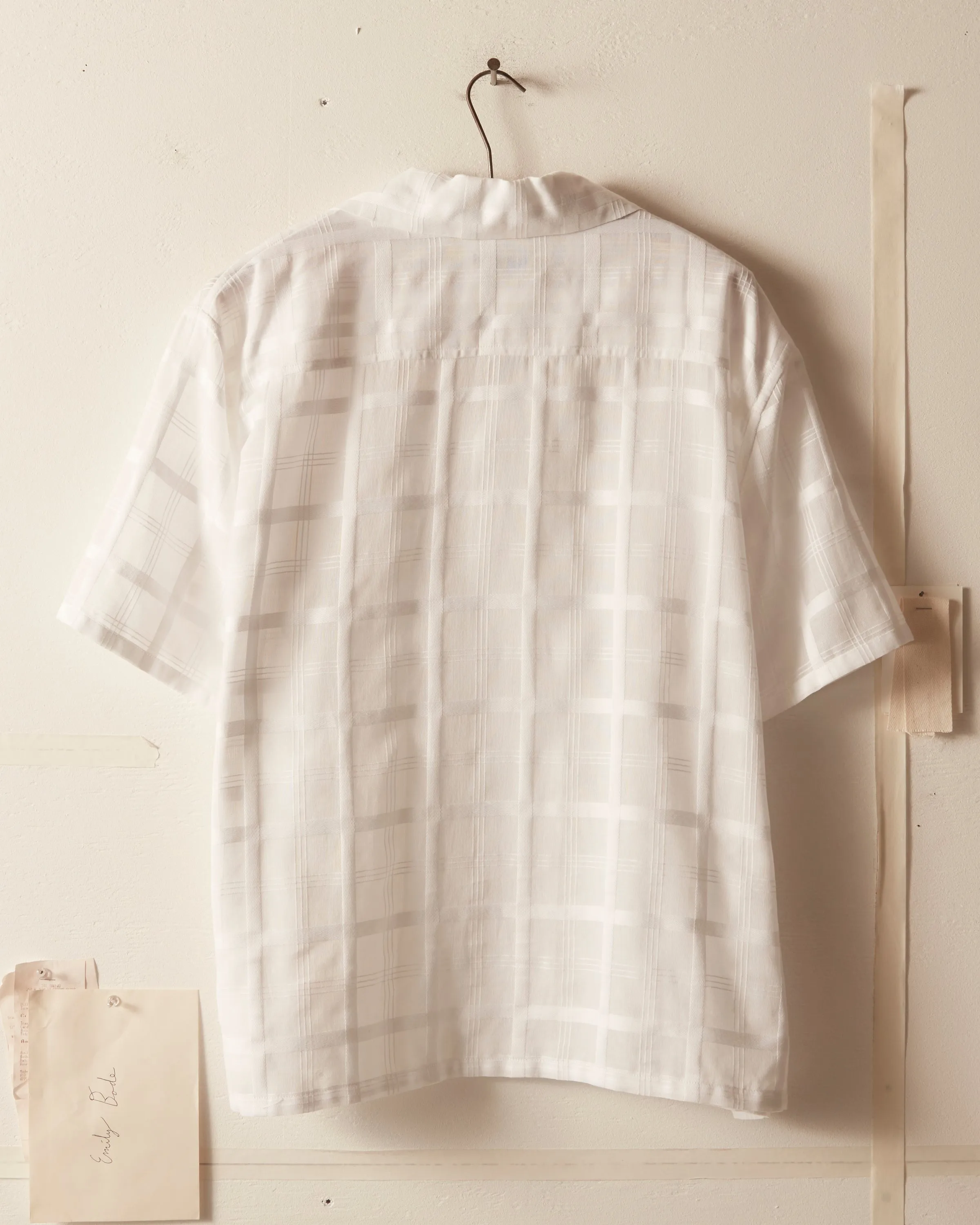 Tonal Plaid Short Sleeve Shirt sold by BODE product image thumbnail 5
