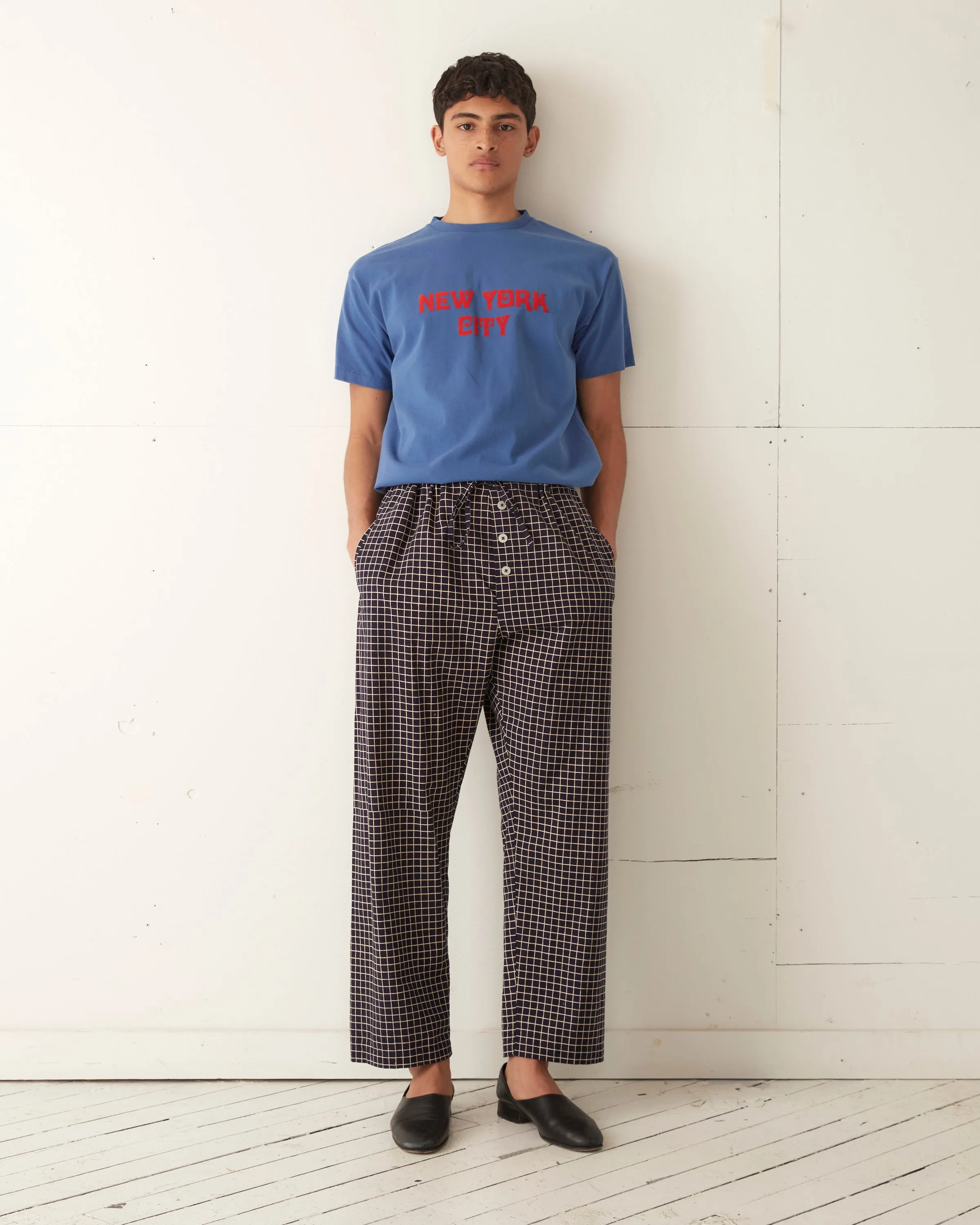 Midnight Grid Pajama Pant sold by BODE