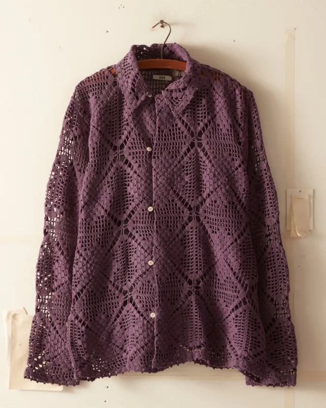 Tempranillo Crochet Shirt - XS/S sold by BODE
