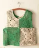 Duotone Crochet Tank sold by BODE